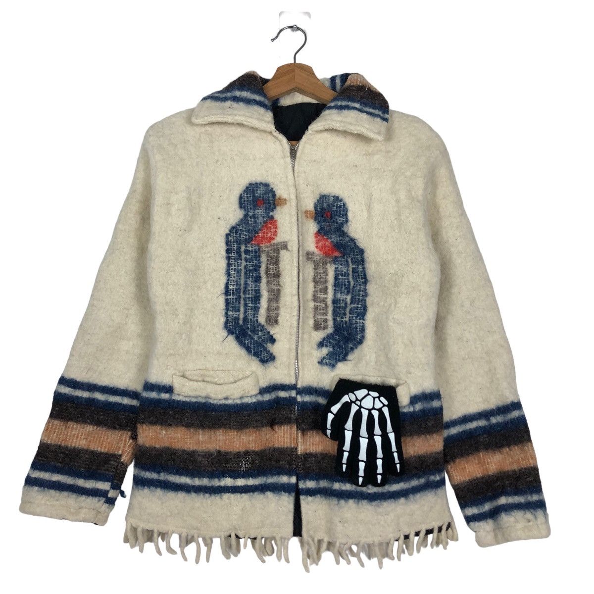 Issey Miyake 🔥Rare Sesign Navajo Aztec Wool Jacket Inspire Kapital Japan Size M / US 6-8 / IT 42-44 - 2 Thumbnail