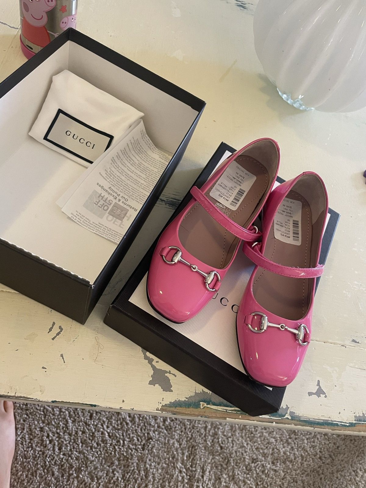 Gucci New Authentic Gucci Girls Flat Ballet Shoes, Size 30 Size US 11 / IT 41 - 1 Thumbnail