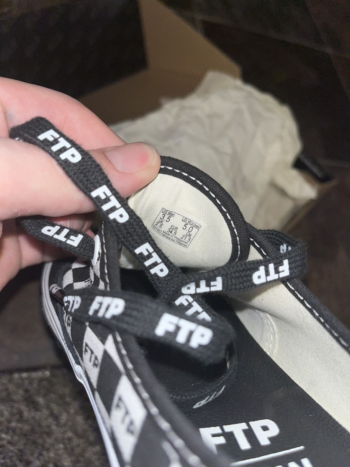 Fuck The Population Vans FTP size 5 girls/woman Size US 5 / EU 37 - 7 Thumbnail