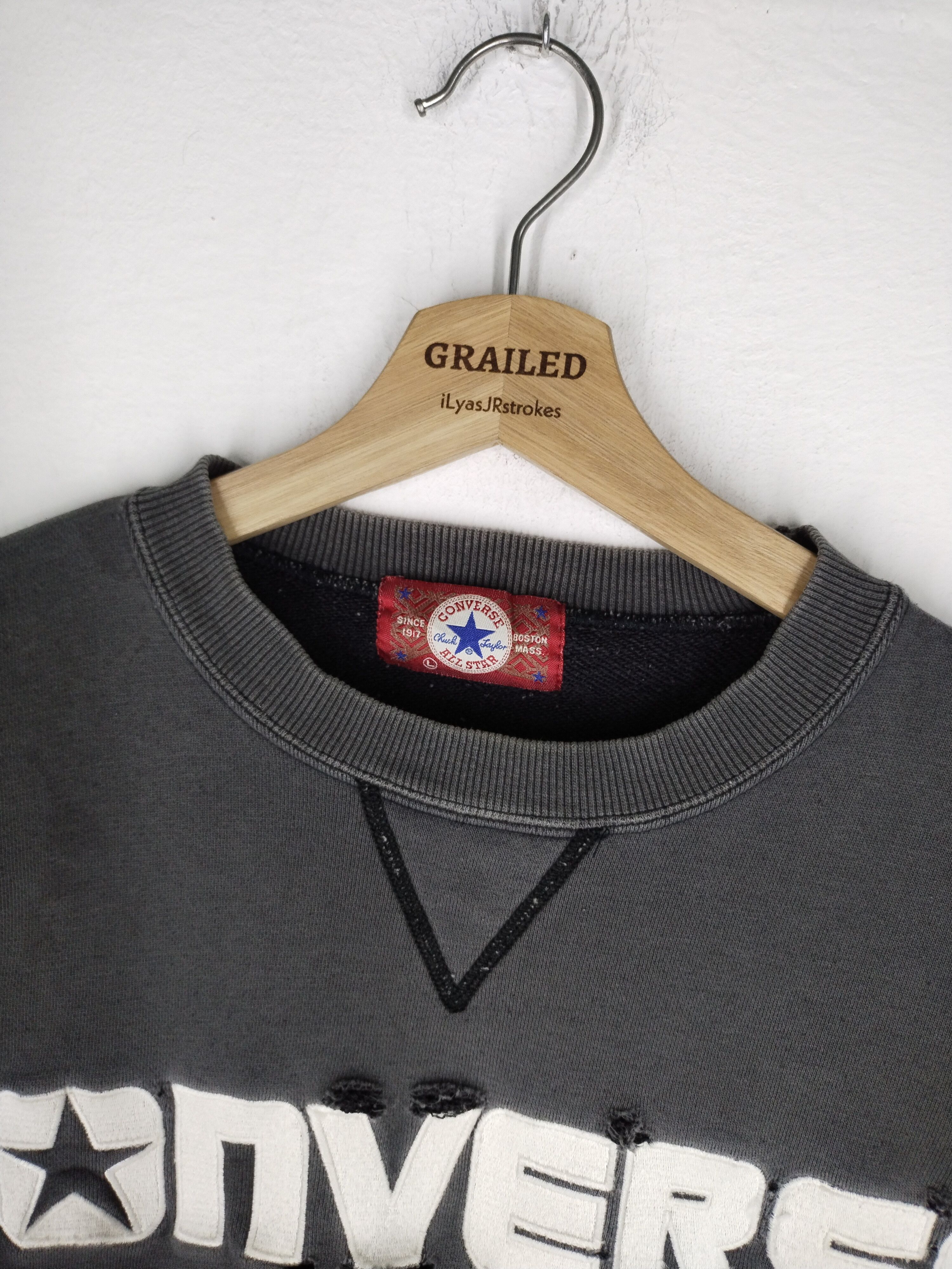 Converse × Vintage Vtg Converse Box Logo Sweatshirt Size US L / EU 52-54 / 3 - 11 Thumbnail