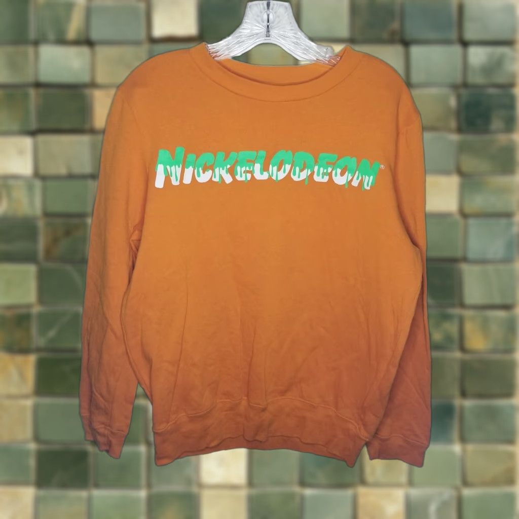 Nickelodeon Nickelodeon Sweater Adult M Orange Long Sleeve Pullover Unisex Size US M / EU 48-50 / 2 - 1 Thumbnail
