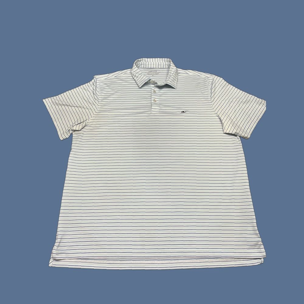 Vineyard Vines Vineyard Vines Polo Shirt Striped XL Multicolor Short Sleeve On-The-Go Sankaty Performance Shirt Men's Polo Size US XL / EU 56 / 4 - 1 Thumbnail