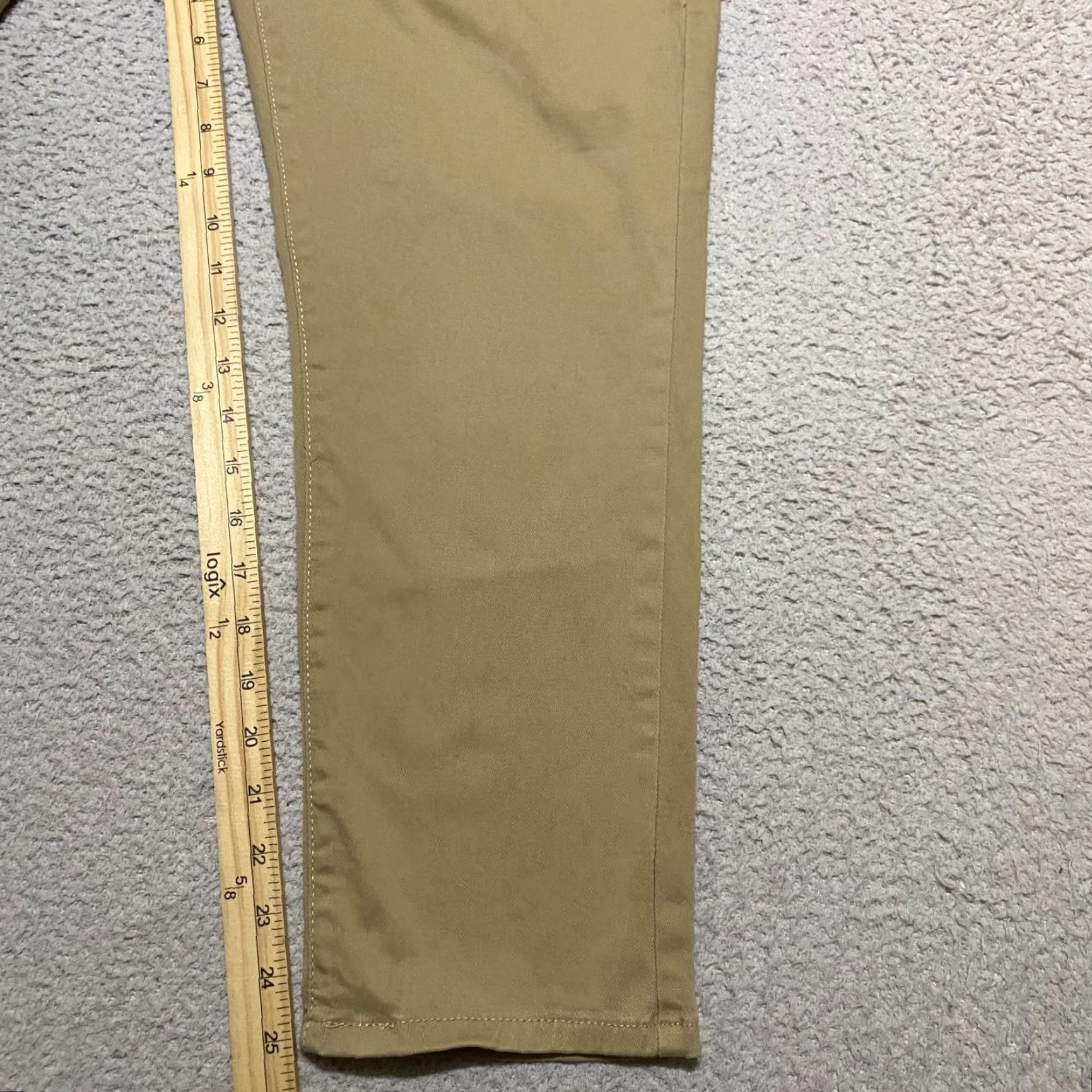 Levi's Levi's Jeans Beige Medium Wash Boyfriend High Rise Straight, Womens, Size 33, 5-Pocket Denim, Regular, Button Zip, Cotton Blend, Stretch Size 24" / US 00 / IT 34 - 6 Thumbnail