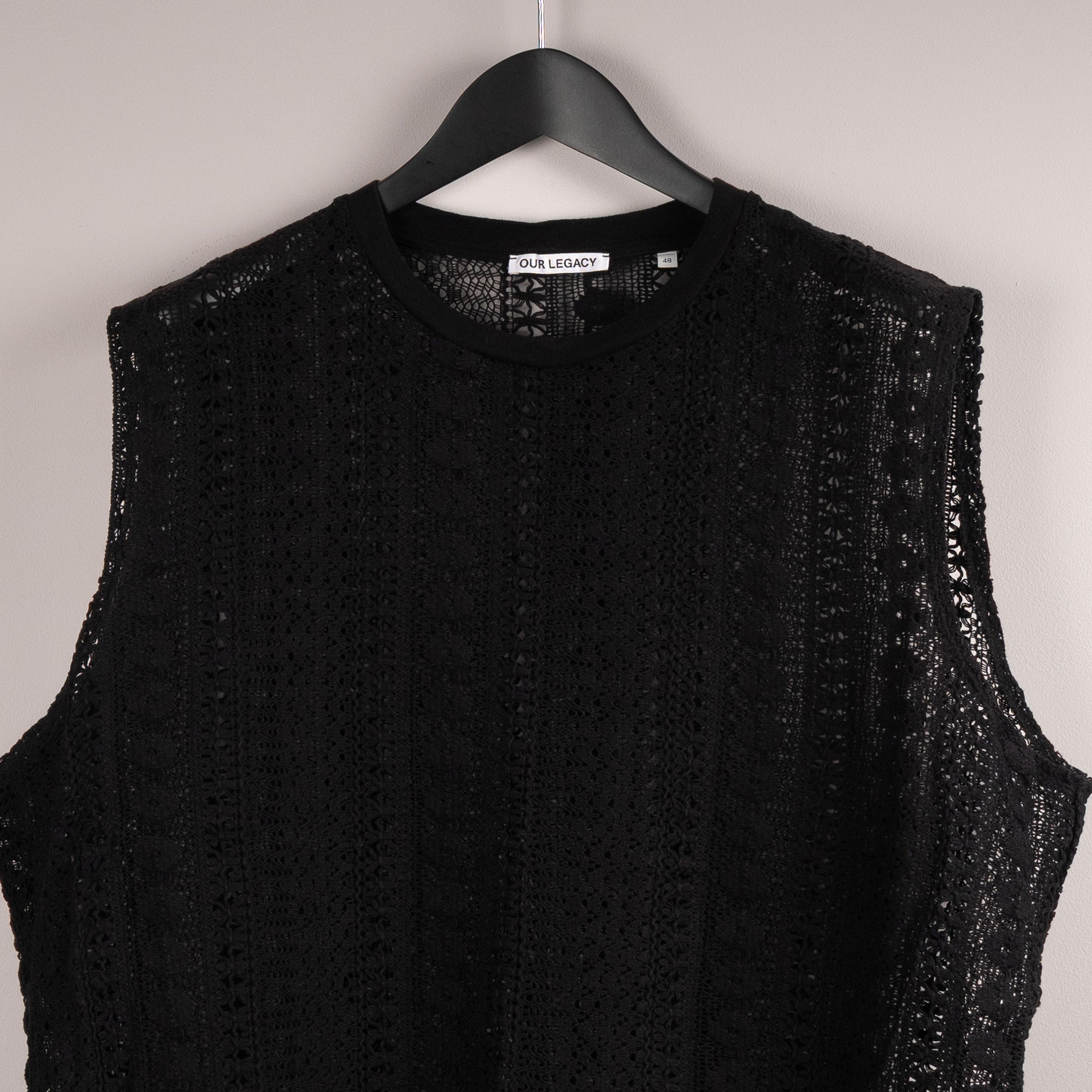 Our Legacy Our Legacy SS21 Box Crochet Vest Black Size US M / EU 48-50 / 2 - 4 Thumbnail