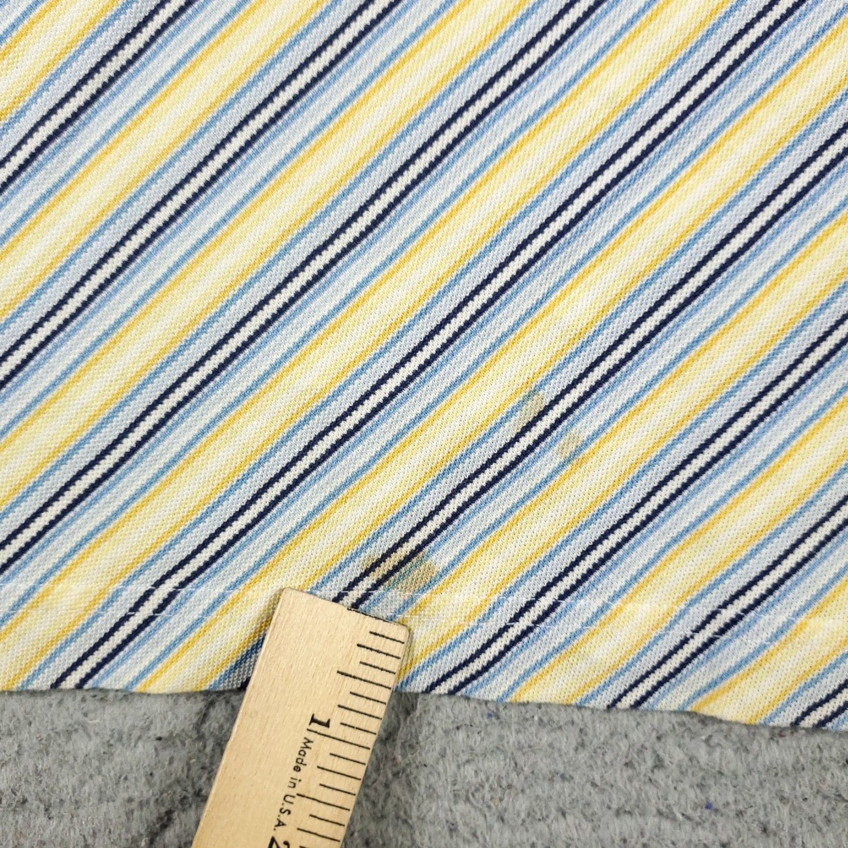 Tommy Hilfiger VINTAGE Tommy Hilfiger Polo Shirt Men L Blue Yellow Striped Casual Polo Shirt 100% Cotton Logo Sports Preppy Mens Size US L / EU 52-54 / 3 - 4 Thumbnail