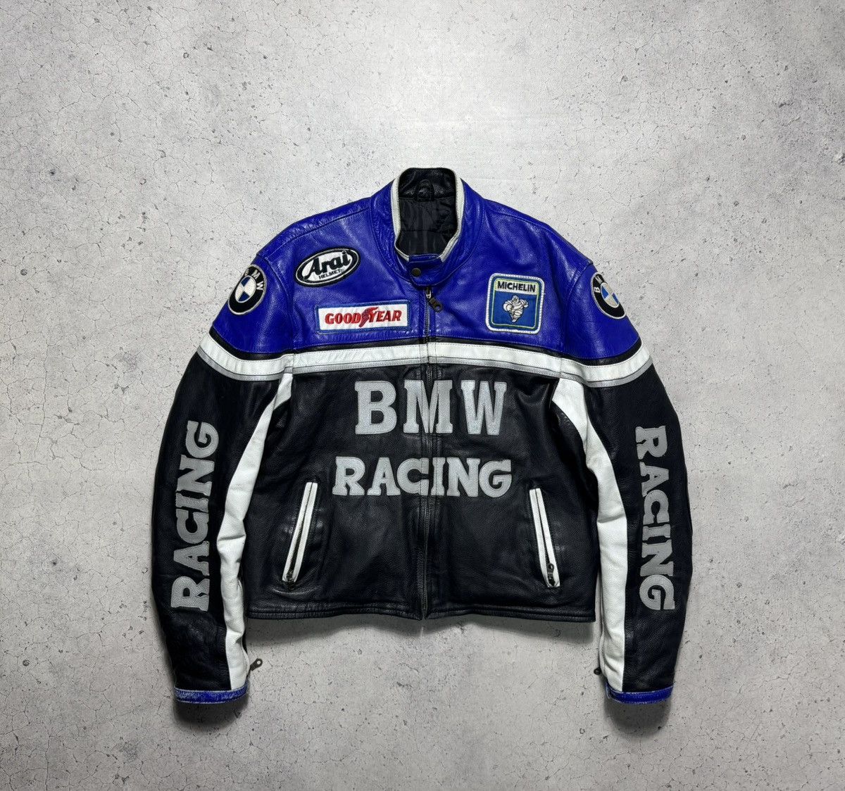 BMW BMW Racing Leather Bomber Jacket Big Logo Size XL Size US XL / EU 56 / 4 - 1 Thumbnail