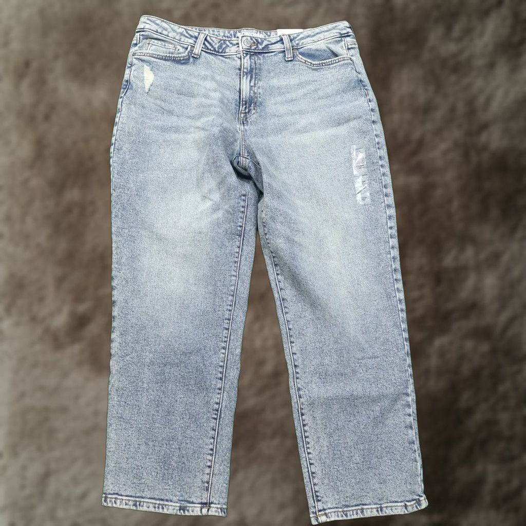 Vintage VINTAGE Sonoma Women's Straight High Rise Denim Jeans Size 18 Blue Fall Spring Summer Winter Size 40" / US 18 - 1 Thumbnail