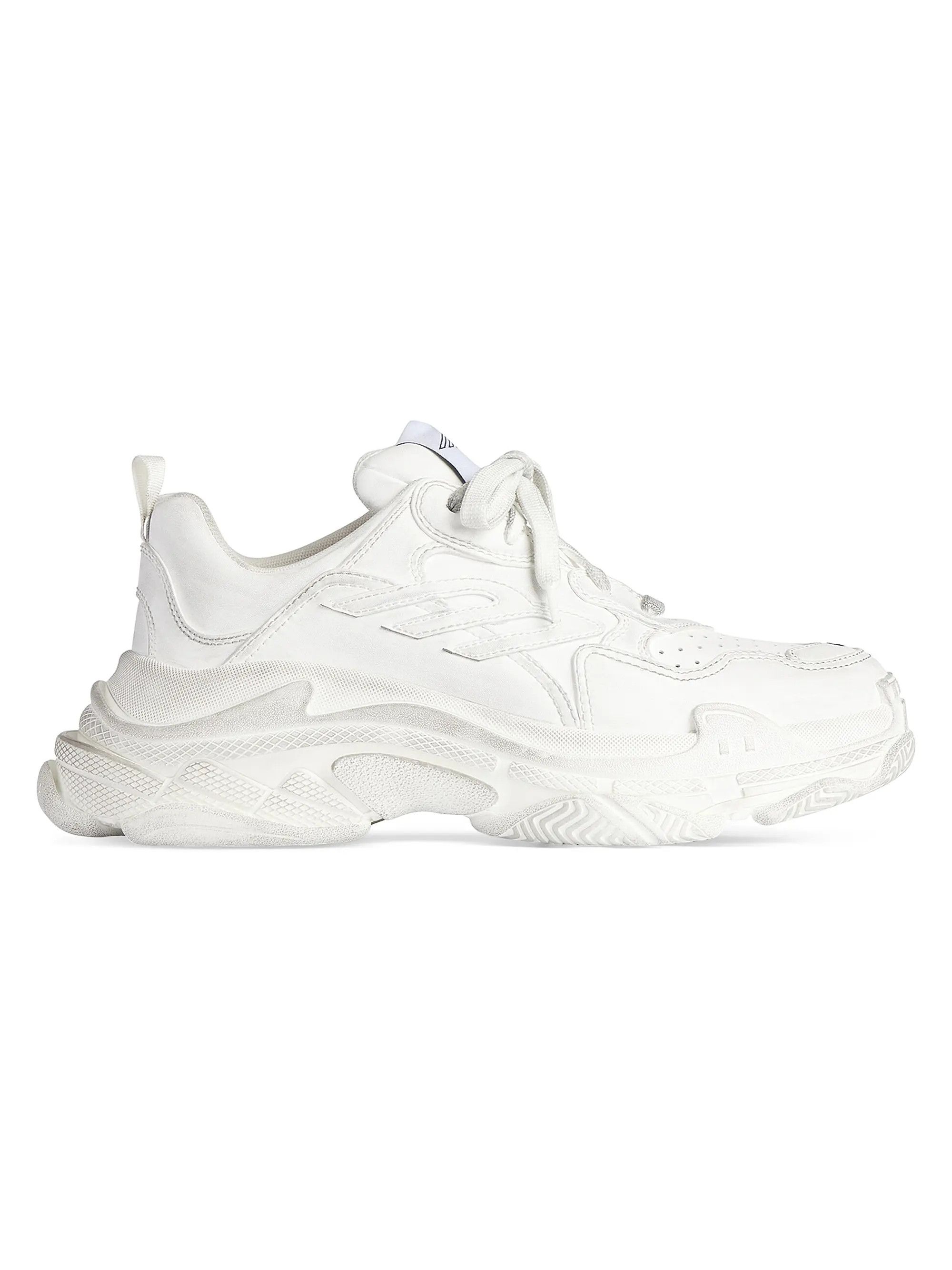 Balenciaga os11x0526 Triple S Sporty Sneakers in White Size US 9 / EU 42 - 1 Thumbnail