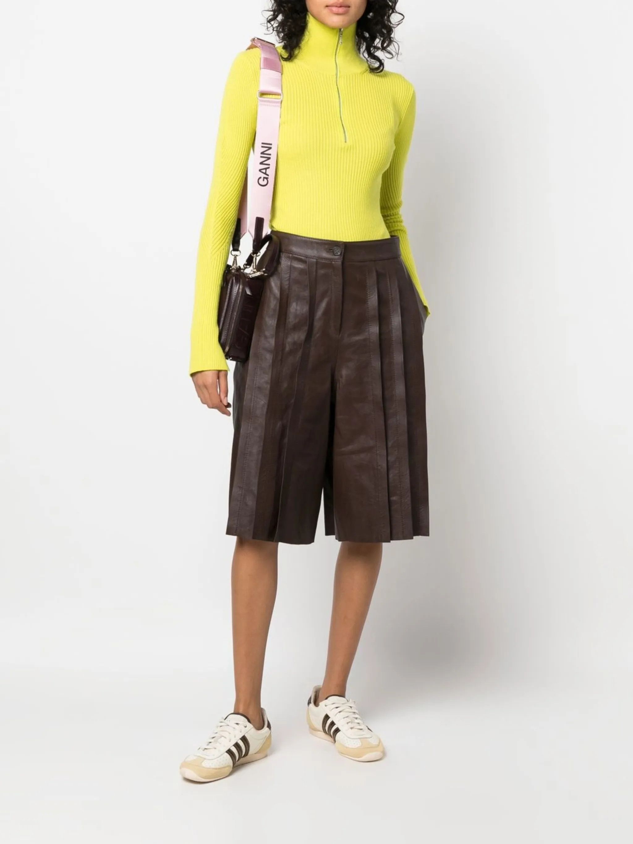 Golden Goose o1y0725 Leather Short in Dark Brown Size 27" / US 4 / IT 40 - 5 Thumbnail