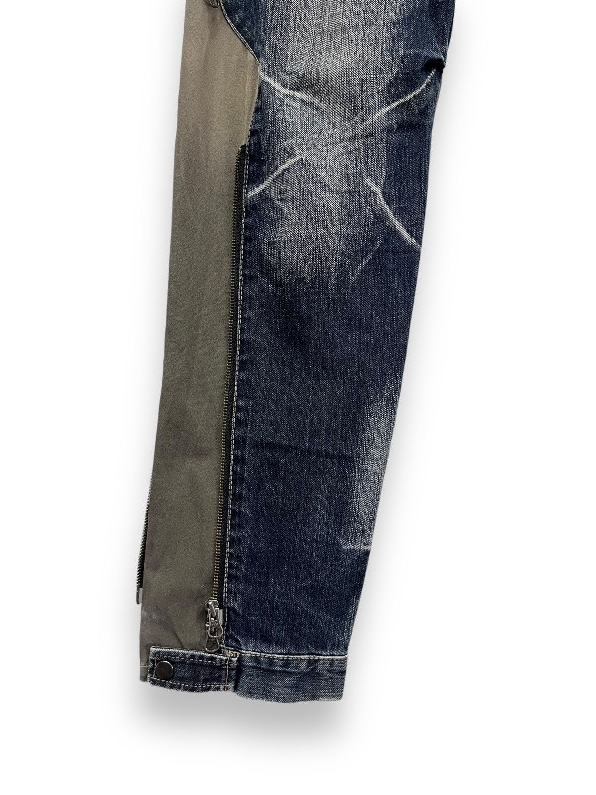 PPFM 🔥FYE🔥PPFM Punk MultiZipper Hybrid Denim Bush Pants Size US 30 / EU 46 - 15 Thumbnail