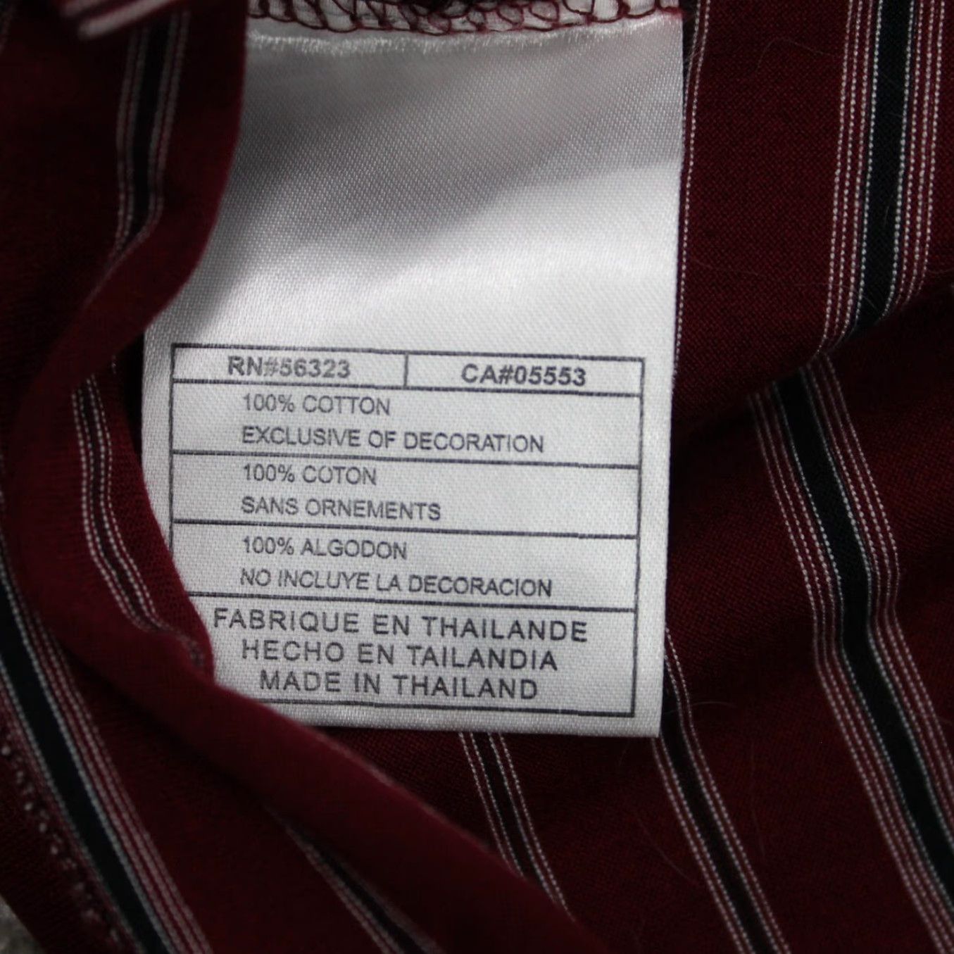 Nike Nike Tiger Woods Polo Shirt Men Large Red/Black Striped S/S Cotton Pullover Size US L / EU 52-54 / 3 - 7 Thumbnail