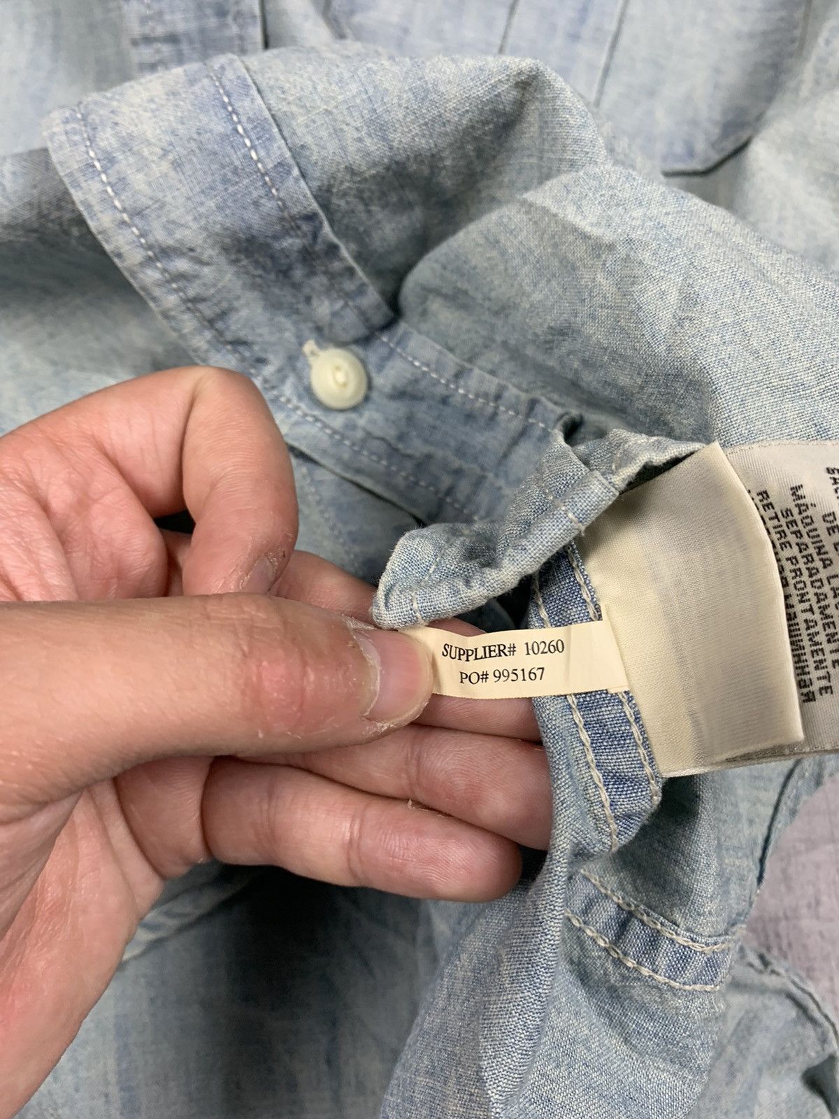 Denim & Supply Ralph Lauren Vintage Denim And Supply Ralph Lauren Washed Denim Shirt Size US S / EU 44-46 / 1 - 8 Thumbnail