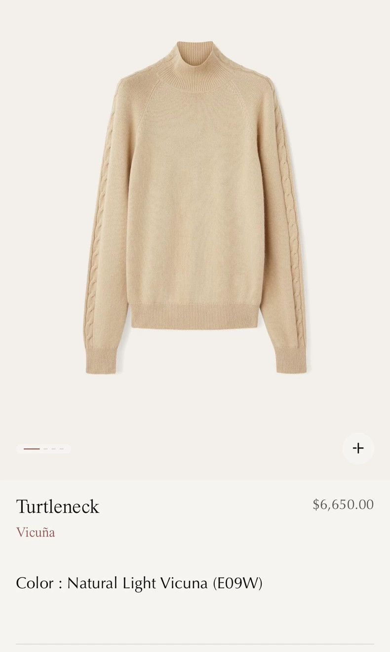 Loro Piana LORO PIANA Women's Vicuna light camel knitted cardigan Size S / US 4 / IT 40 - 8 Thumbnail