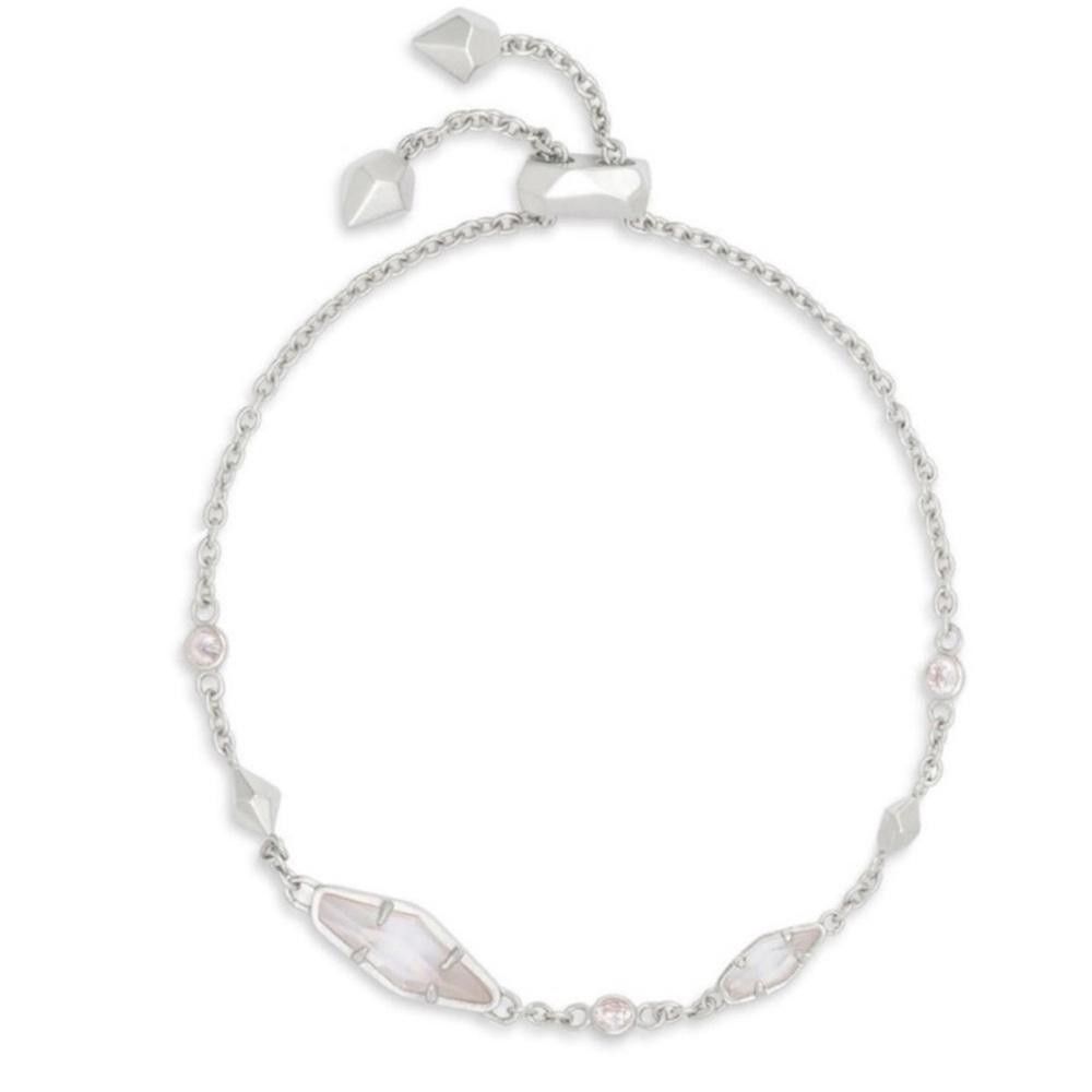 Kendra Scott Kendra Scott Deb Adjustable Silver Chain Bracelet Iridescent Size ONE SIZE - 1 Thumbnail