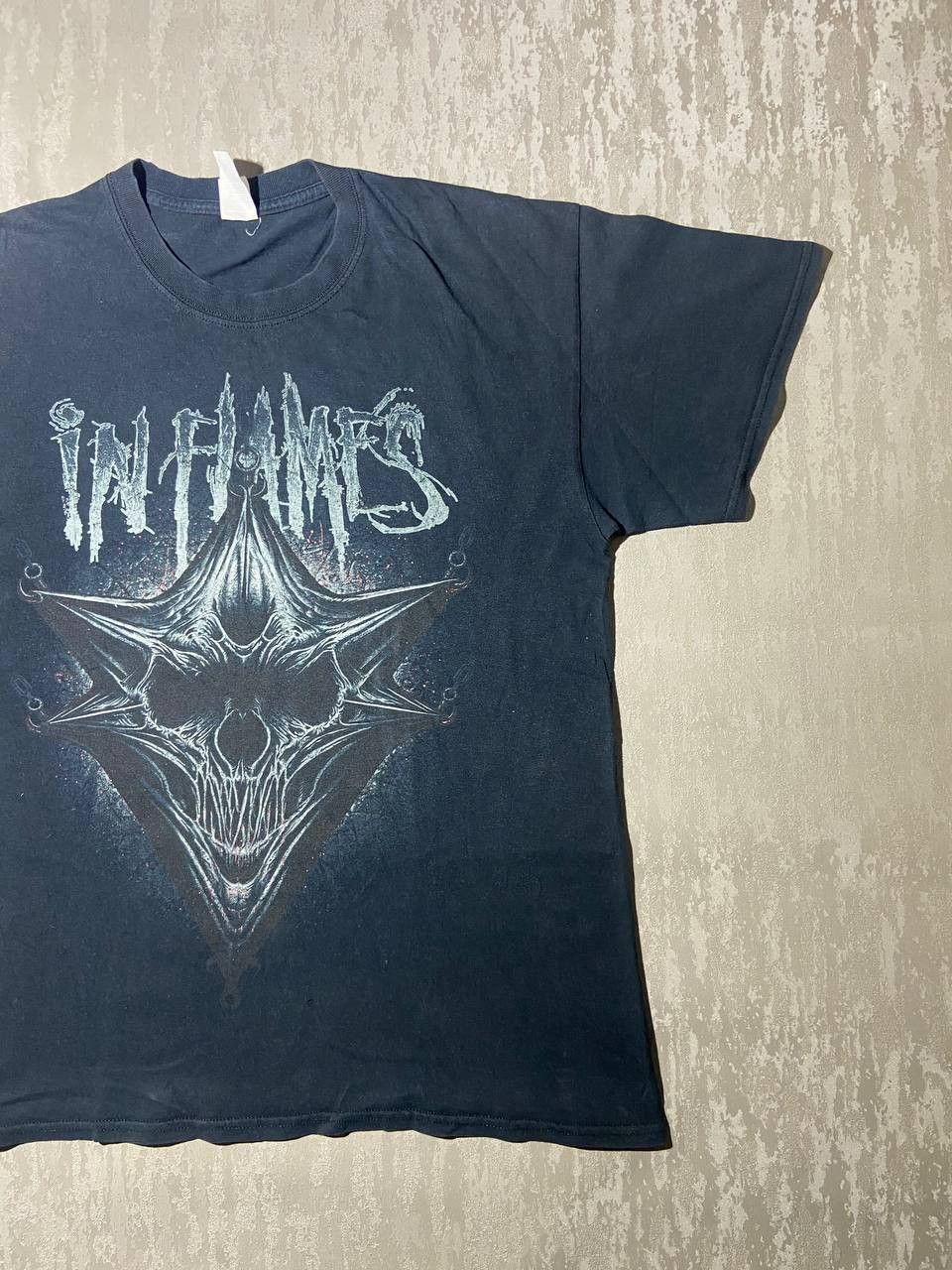 Band Tees × Vintage Vintage In Flames Band Tee Y2K Washed Metal Size US L / EU 52-54 / 3 - 3 Thumbnail