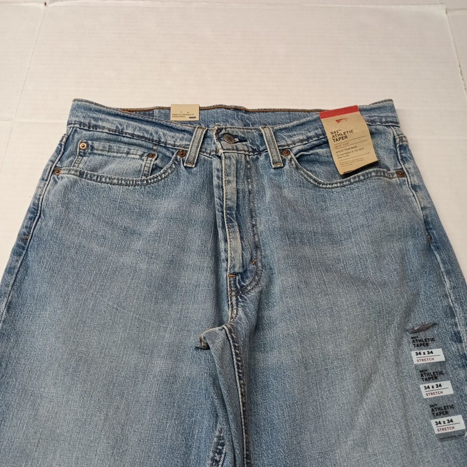 Levi's Levi's 541 Jeans Men's 34x34 Blue Athletic Taper Fit Size US 34 / EU 50 - 4 Thumbnail