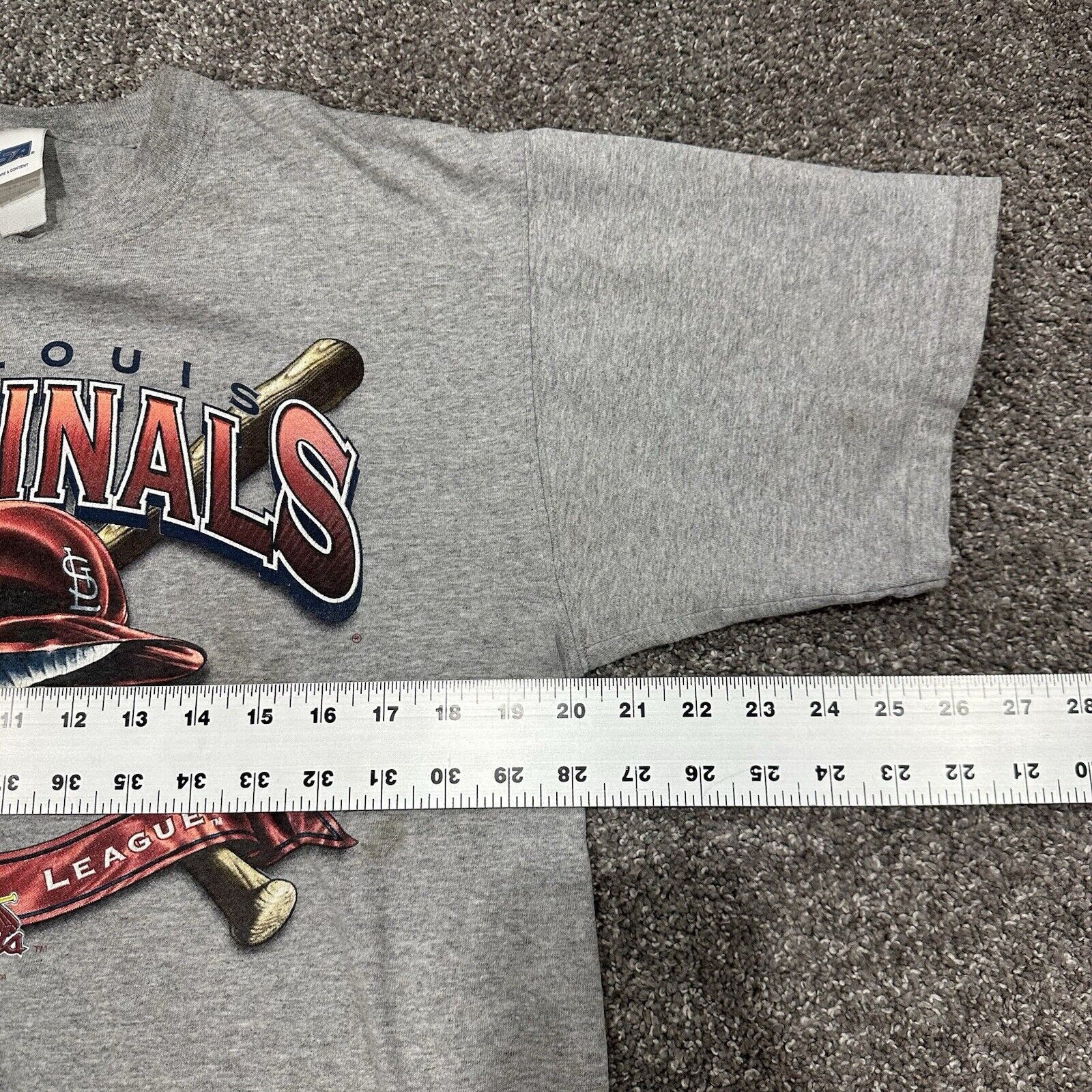 CSA Vtg St. Louis Cardinals Grey T Shirt National League Size M Size US M / EU 48-50 / 2 - 10 Thumbnail