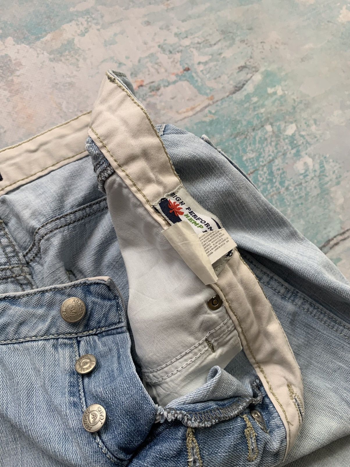 Armani Armani Y2K Distressed Denim Shorts Hype 2000s Destroyed Rare Size US 36 / EU 52 - 22 Thumbnail