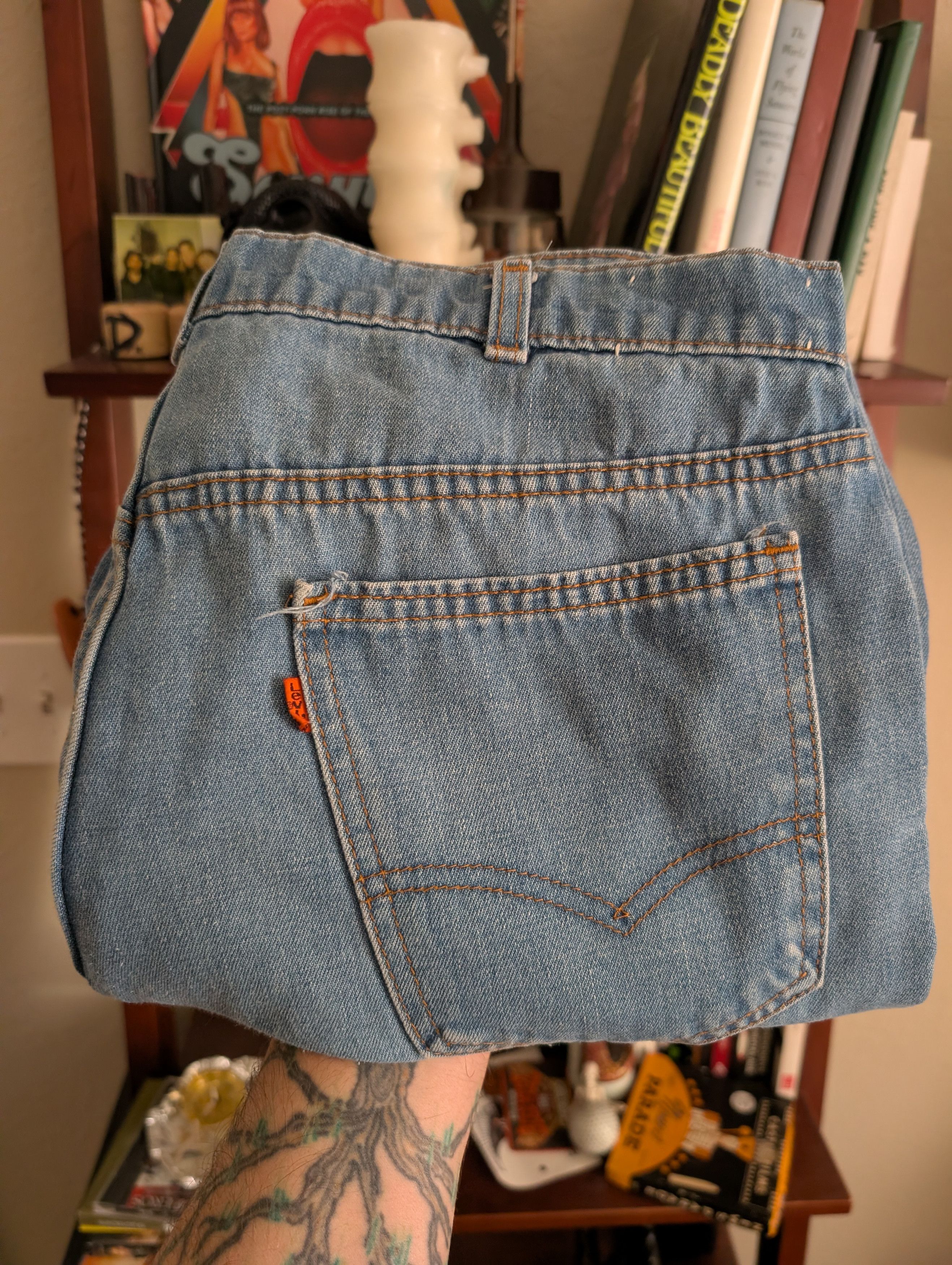 Levi's Vintage Clothing VINTAGE '84 Orange Tab Levi's 549 - Blue (36W 32L) Size US 35 - 1 Thumbnail