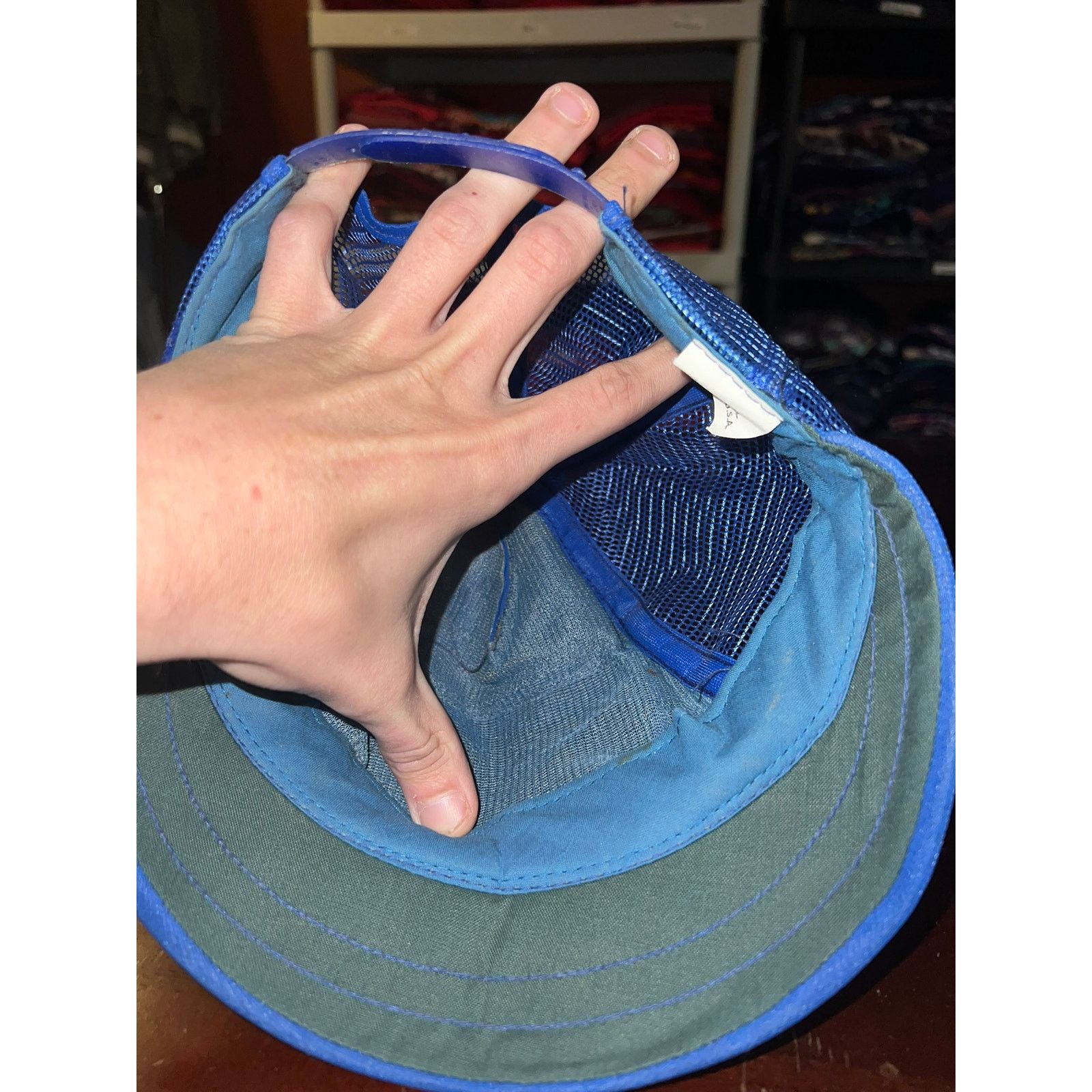 Vintage Vintage Alpha Resins Hat Altek Polyesters Blue Cap 1980s 80s Size ONE SIZE - 8 Thumbnail