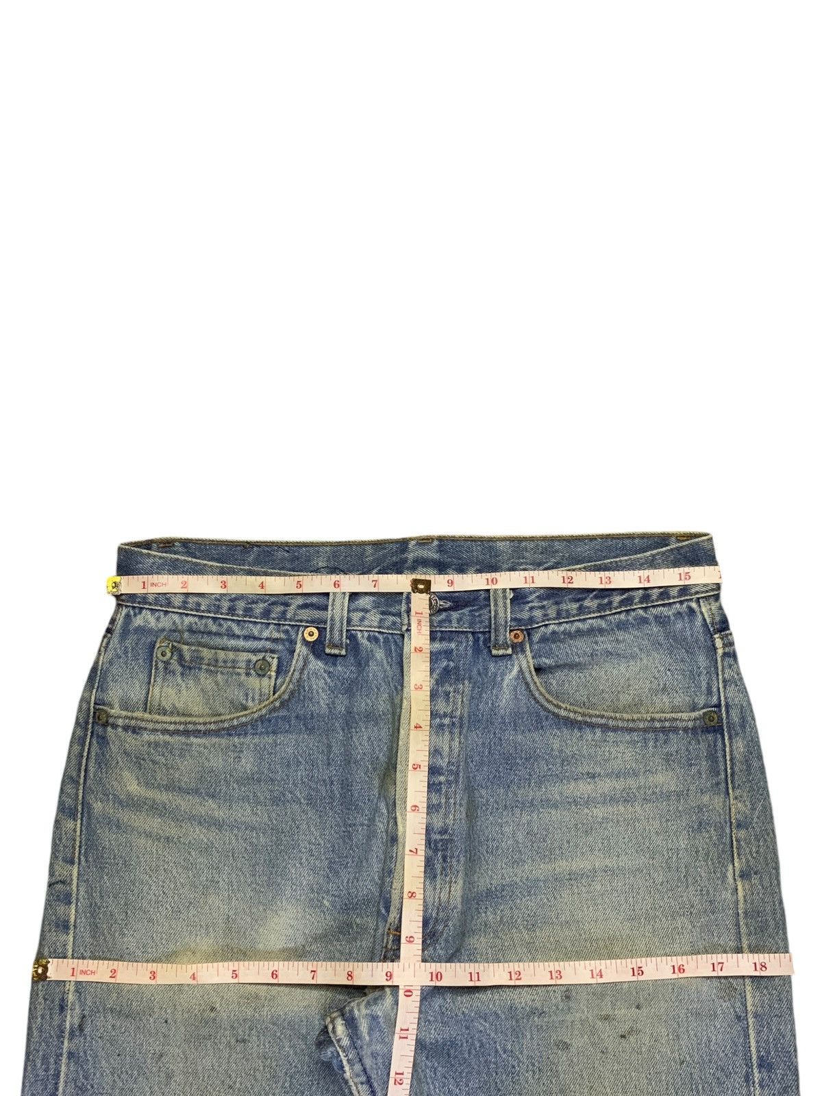 Levi's Vintage 90s Levis 501 Mud Wash Distressed Loose Jeans Size US 31 - 11 Thumbnail