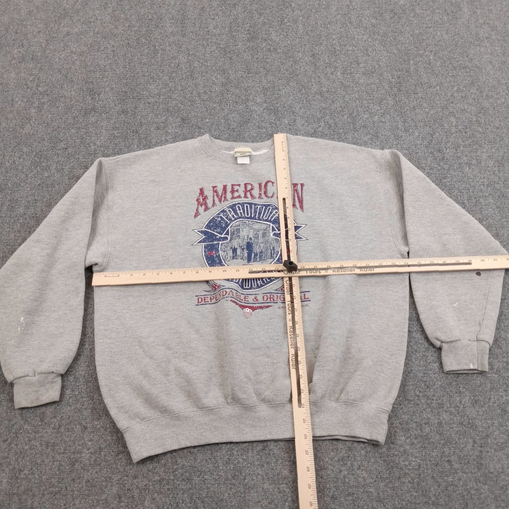 Lee VINTAGE Lee Sweatshirt Mens XL Gray Pullover American Postalworkers Shirt Size US XL / EU 56 / 4 - 2 Thumbnail