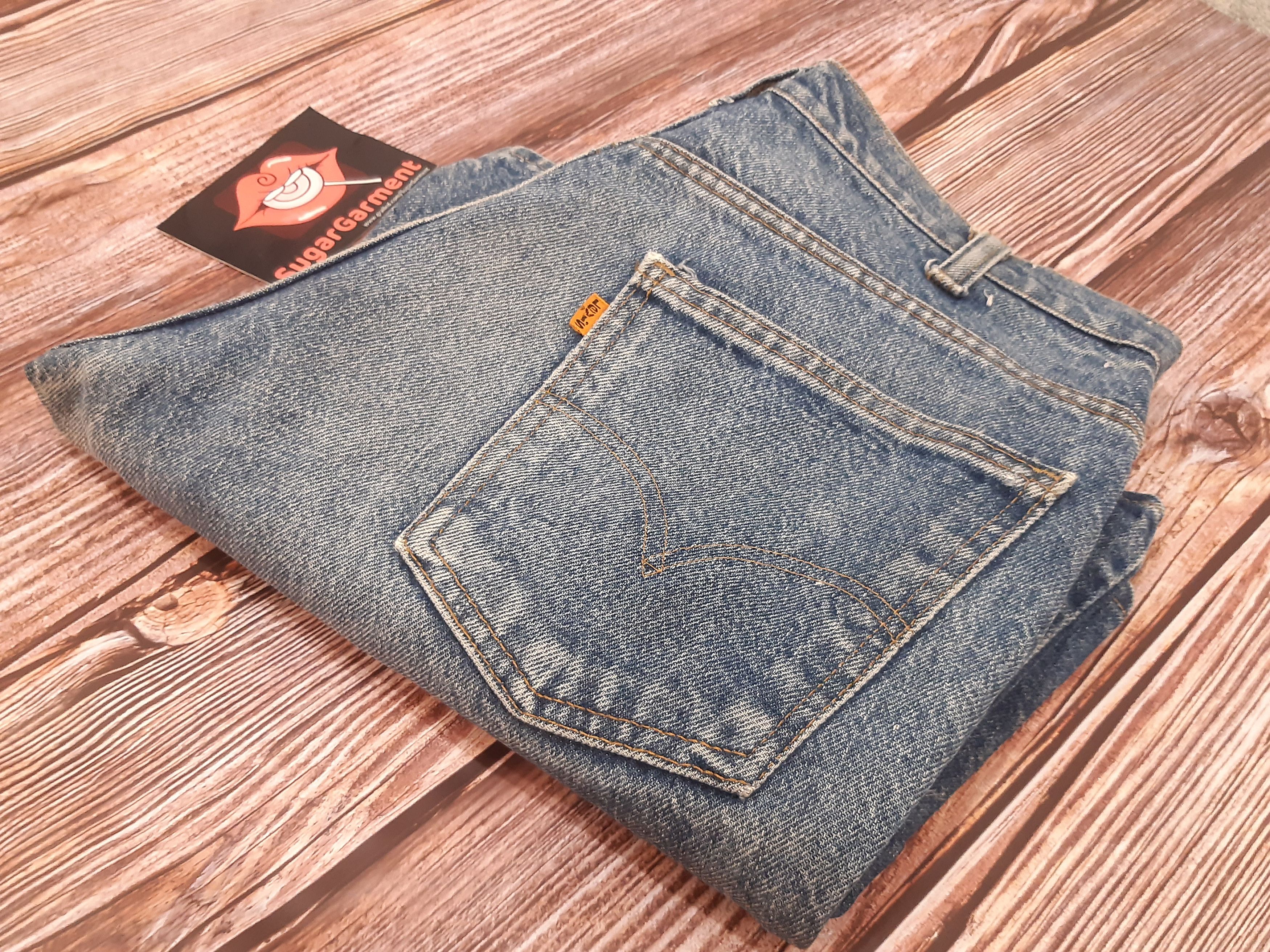 Levi's Levis 684 Jeans Flare Bell Bottom Orange Tab Vintage #4 Size US 31 - 17 Thumbnail