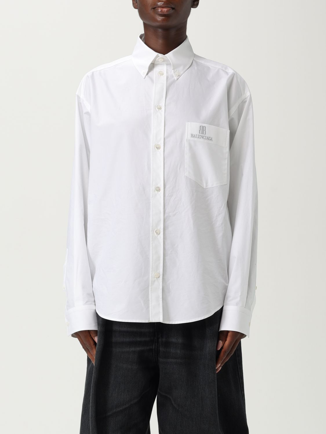 Balenciaga Balenciaga Shirt Woman White Size XS / US 0-2 / IT 36-38 - 1 Thumbnail