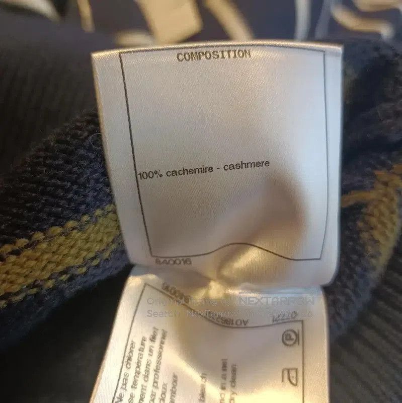 Chanel Chanel Blue Striped Cashmere Sweater for Women . Size S / US 4 / IT 40 - 6 Thumbnail
