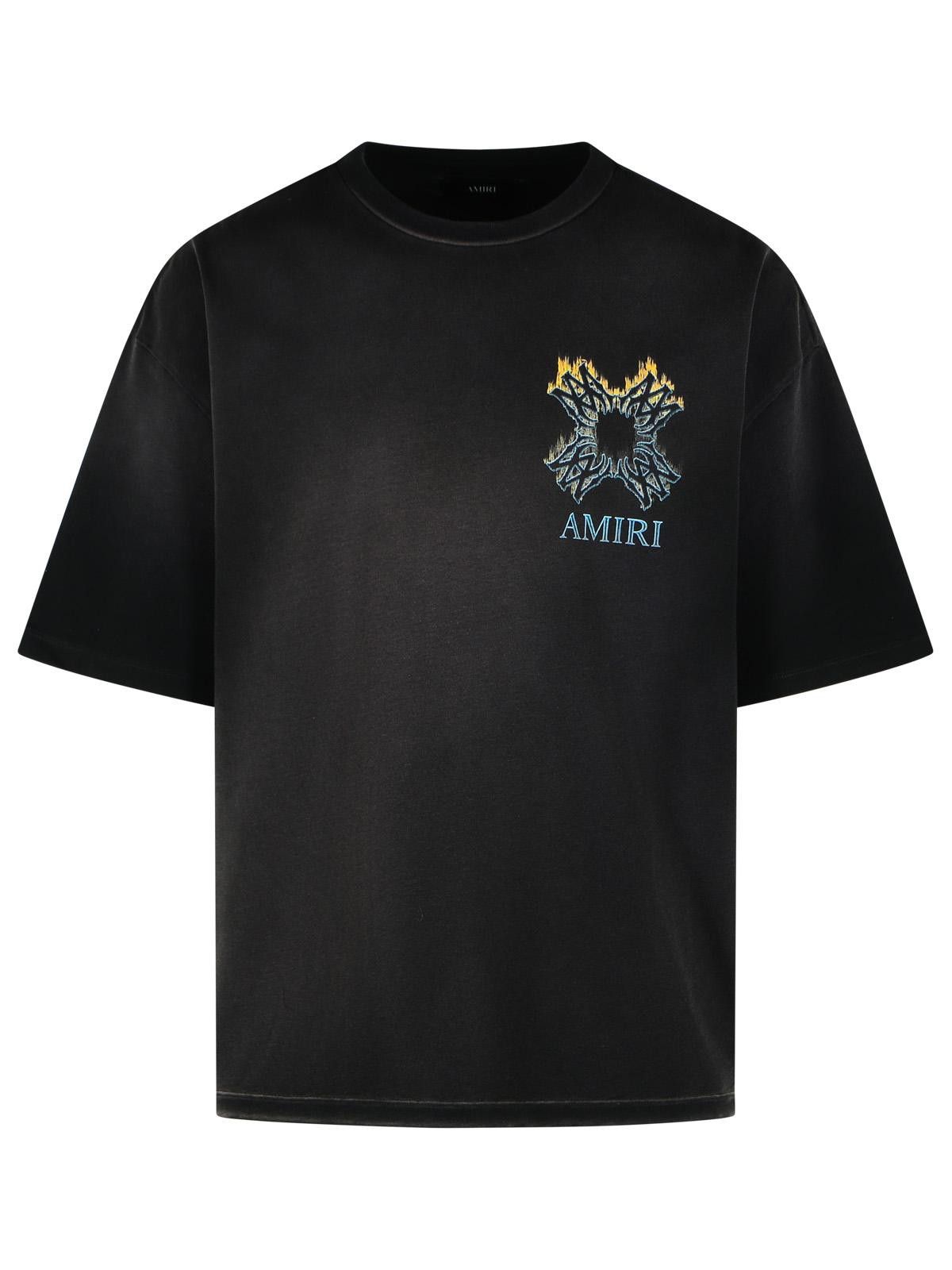 AMIRI 'Quad Ma' Black Cotton T-Shirt