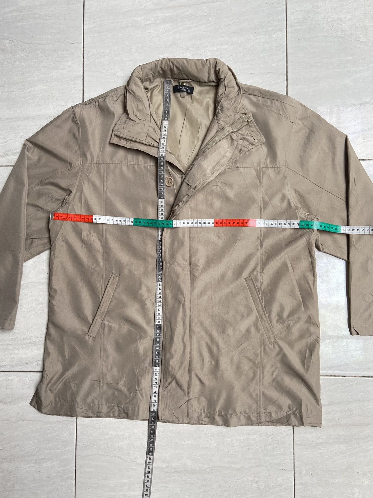 Designer × Japanese Brand × Yohji Yamamoto SACSNY Y’SACCS Beige Zip Jacket Size US L / EU 52-54 / 3 - 2 Thumbnail