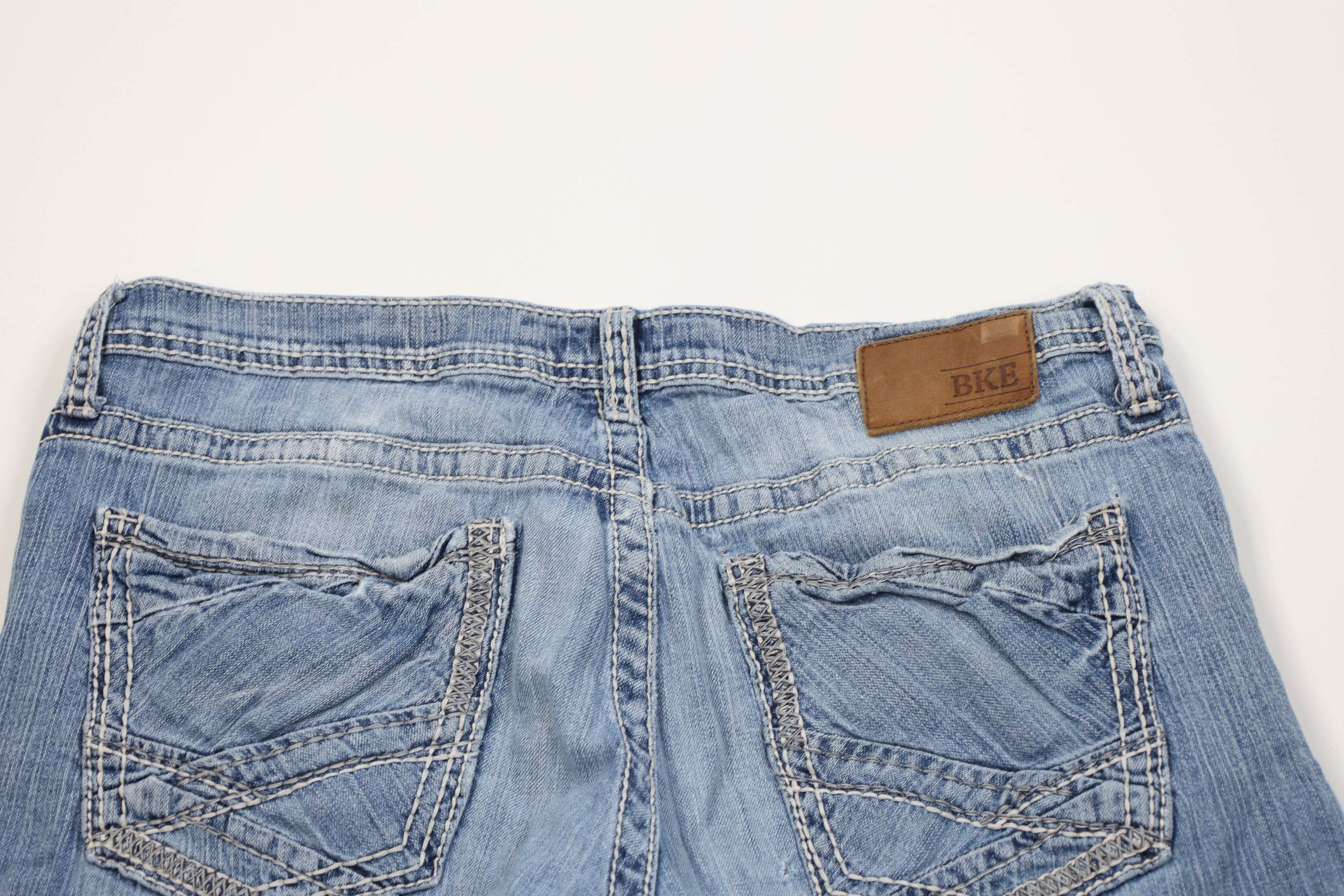 Vintage Buckle BKE Thick Stitch Tyler Bootcut Denim Jeans Stretch Size US 36 / EU 52 - 12 Thumbnail