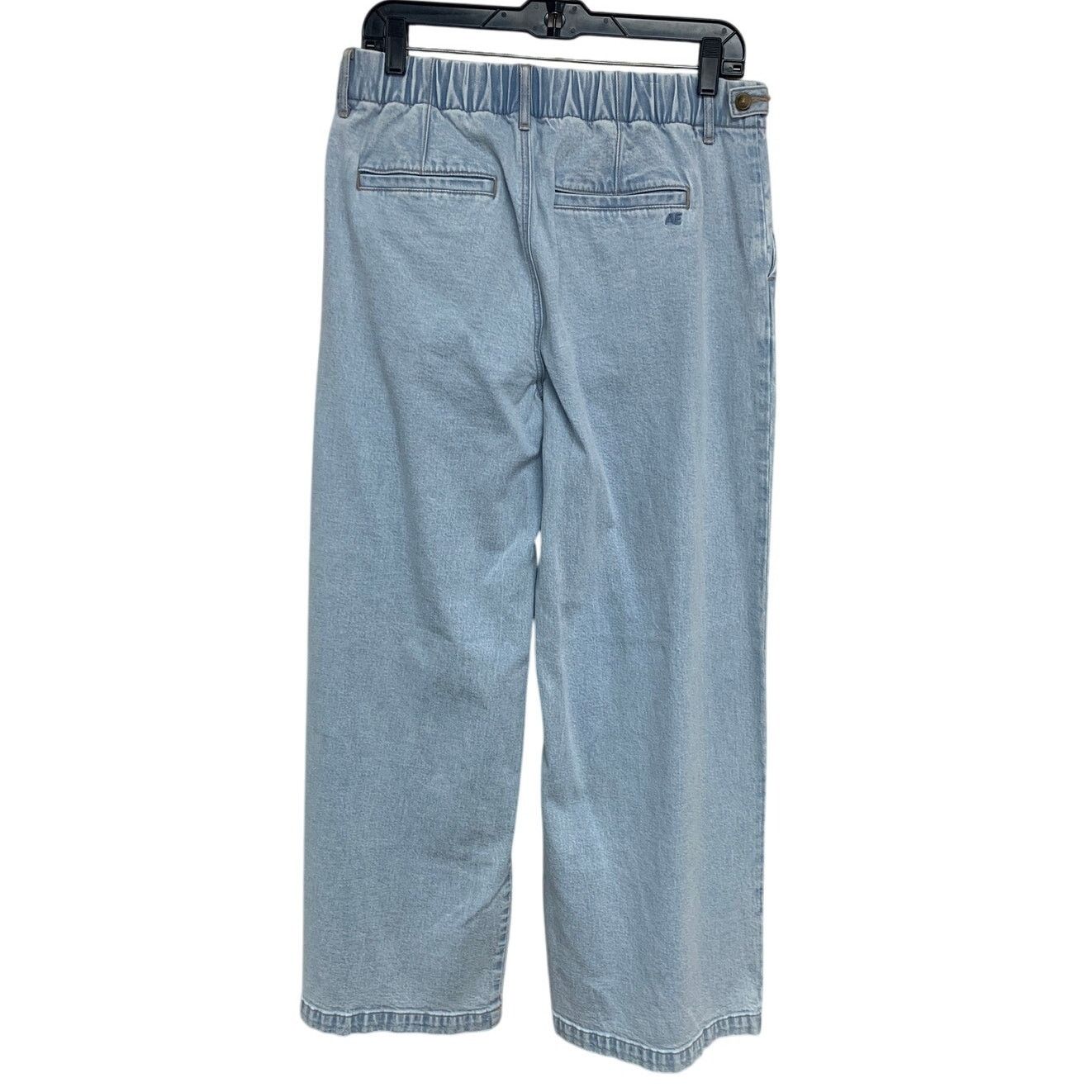 American Eagle Outfitters New American Eagle Womens 6 Strigid Wide Leg Denim Jeans Size 28" / US 6 / IT 42 - 3 Thumbnail