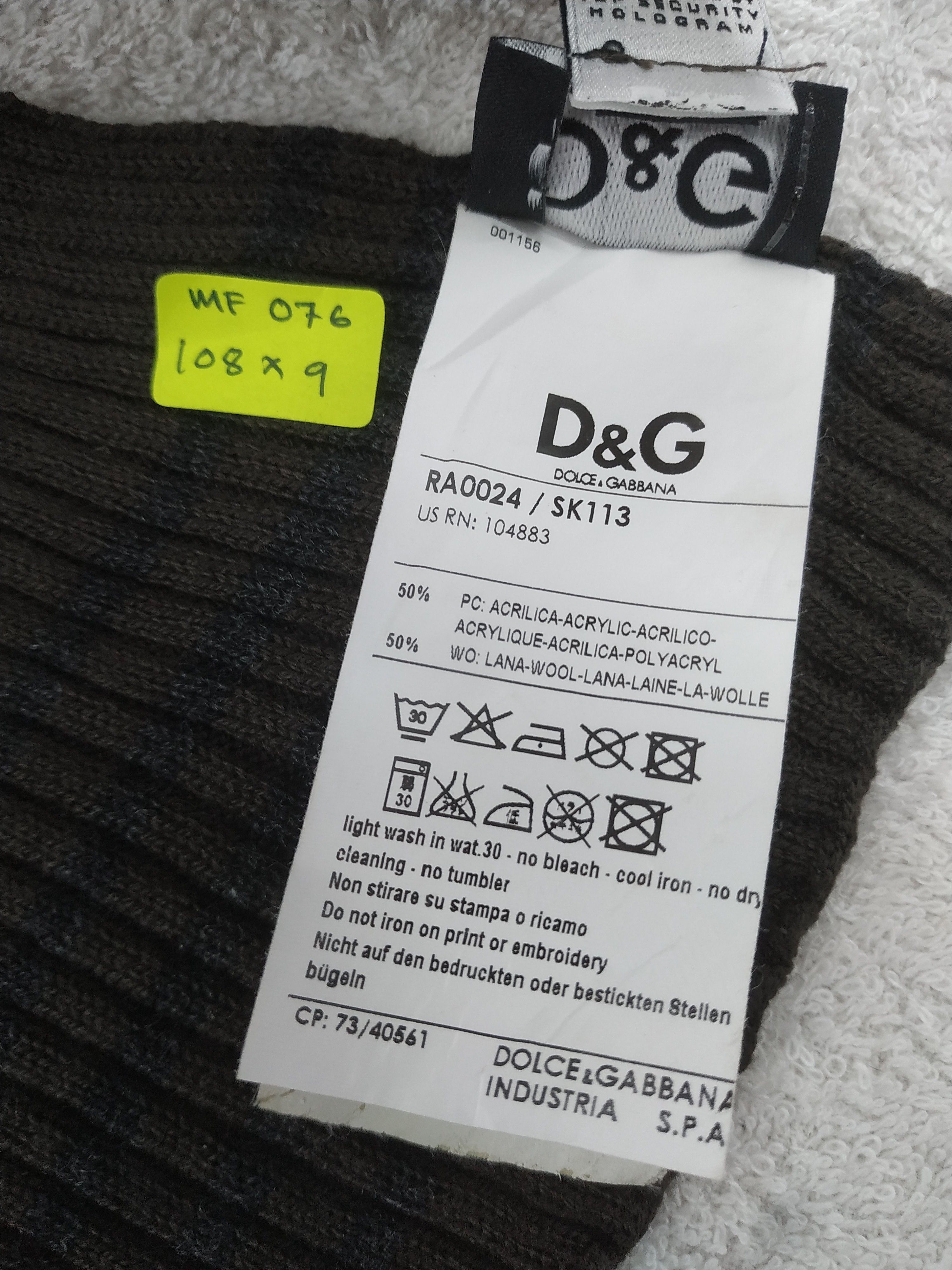 Dolce & Gabbana Vintage Dolce & Gabbana Scarf/Muffler/Neckwear MF076 Size ONE SIZE - 7 Thumbnail