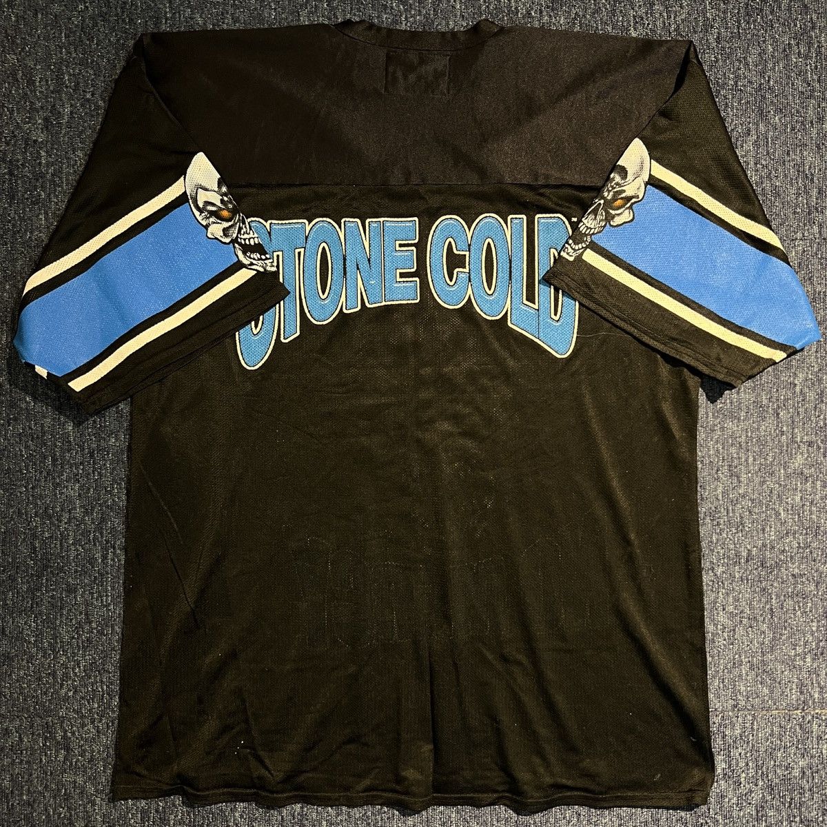 Other Vintage 90s WWF AUSTIN NO MERCY Football Jersey Size US XL / EU 56 / 4 - 2 Thumbnail
