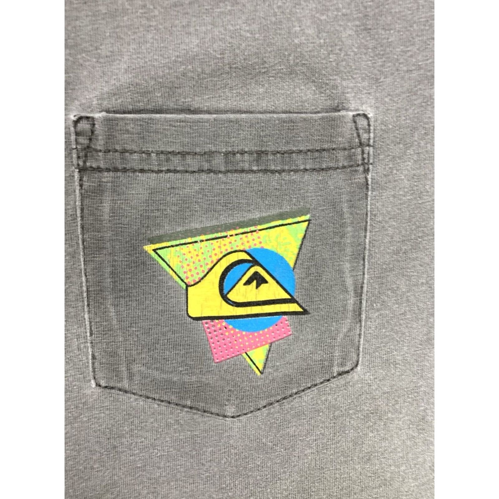 Quiksilver VINTAGE Quiksilver Nerf Graphic Pocket T-shirt Men XL Gray Short Sleeve Size US XL / EU 56 / 4 - 3 Thumbnail