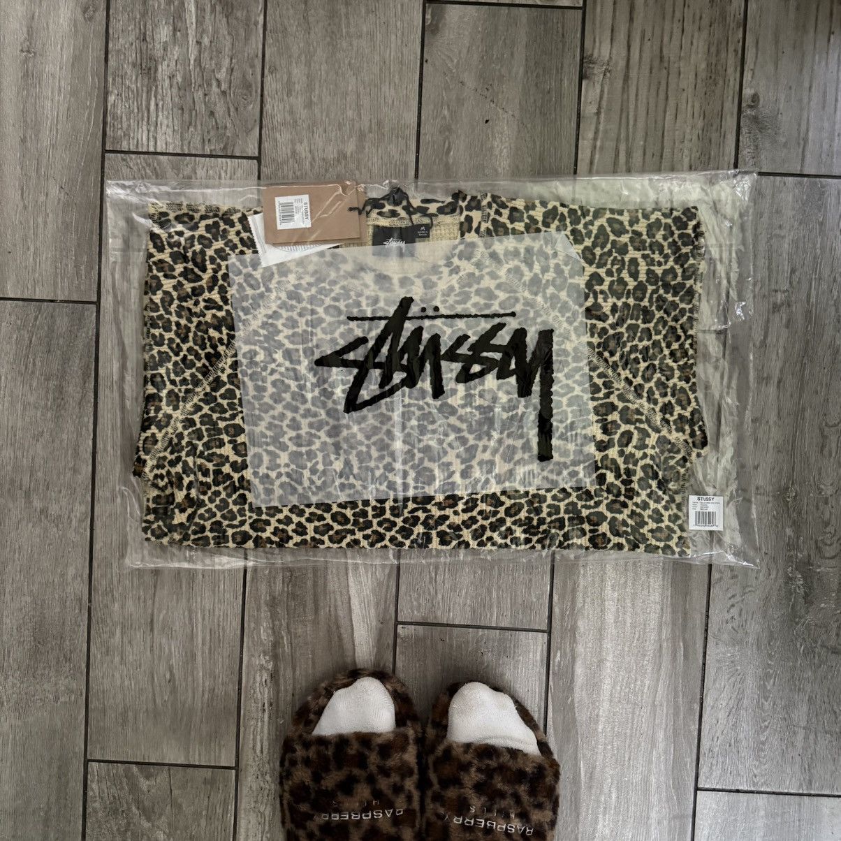 BASIC STÜSSY THERMAL leopard L Stussy Basic Thermal Leopard Men's - FW24 - US