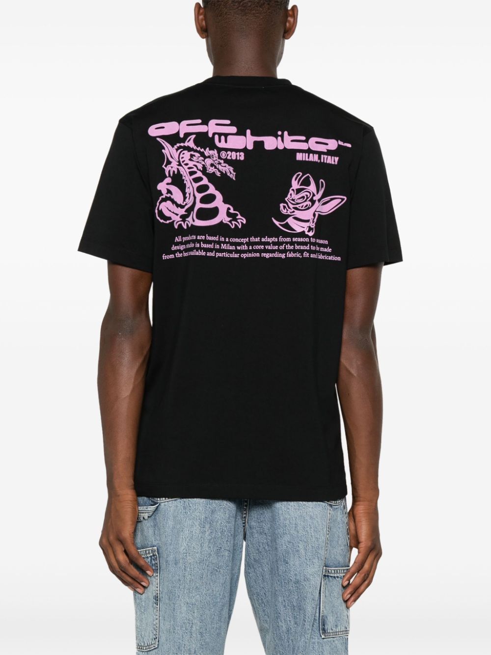 Off-White o1h1sh11224 Dragon Bee Slim Tee in Black Size US XXL / EU 58 / 5 - 3 Thumbnail