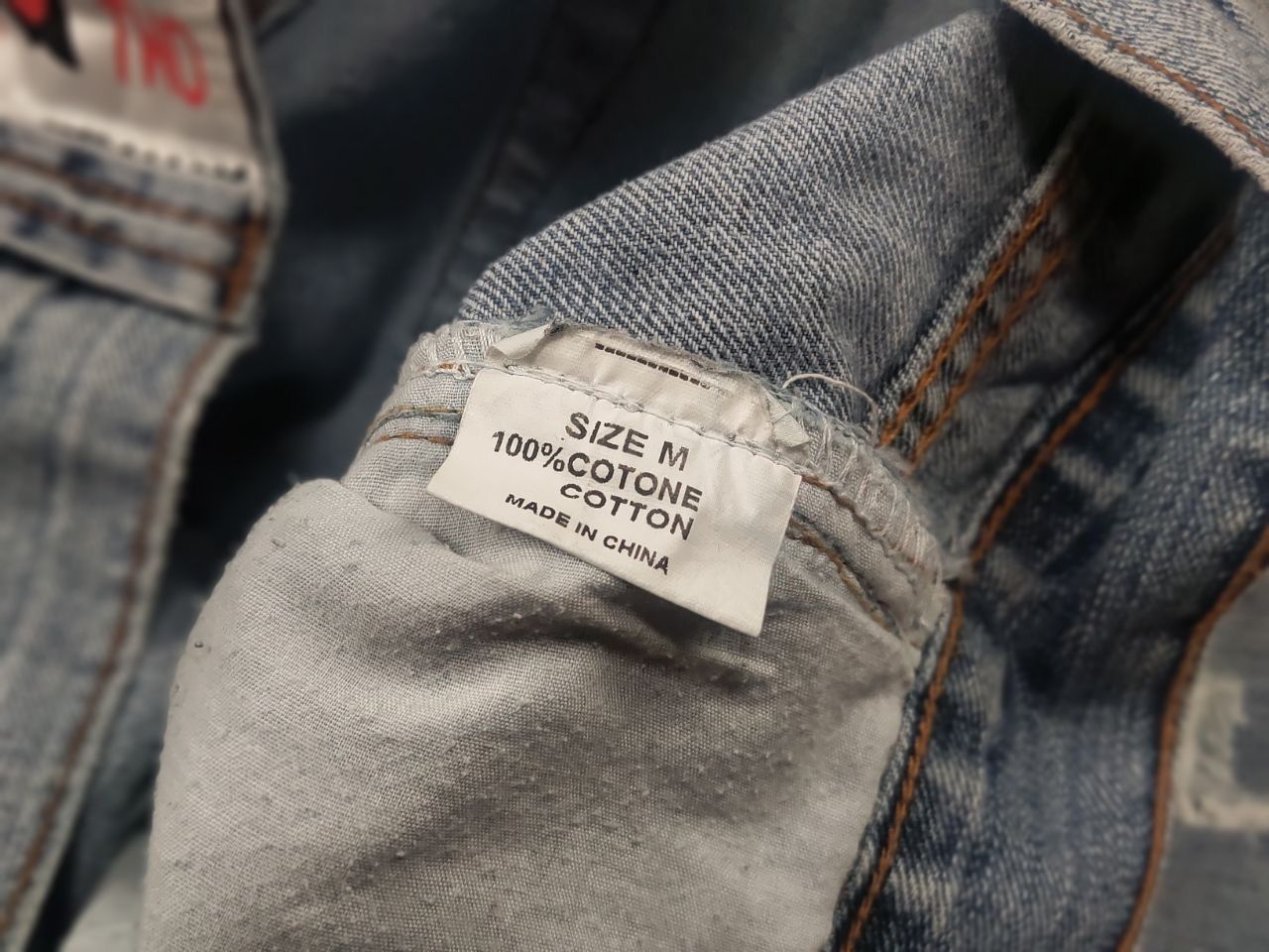 If Six Was Nine Mirame vintage Y2K Style logo Blue Faded denim Flared Jeans Size 31" - 18 Thumbnail