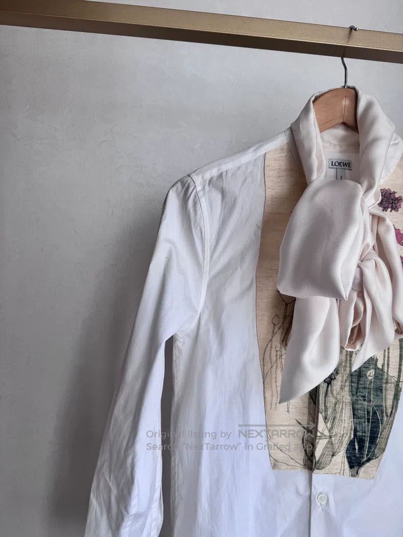 Loewe Loewe Tie-Dye Ribbon Shirt, Floral Print Patchwork Size XXS / US 00 / IT 34 - 4 Thumbnail