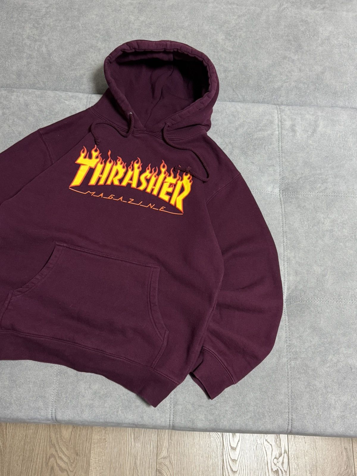 Thrasher Vintage Thrashers Fire Logo Skateboarding Skate Hoodie Size US S / EU 44-46 / 1 - 4 Thumbnail
