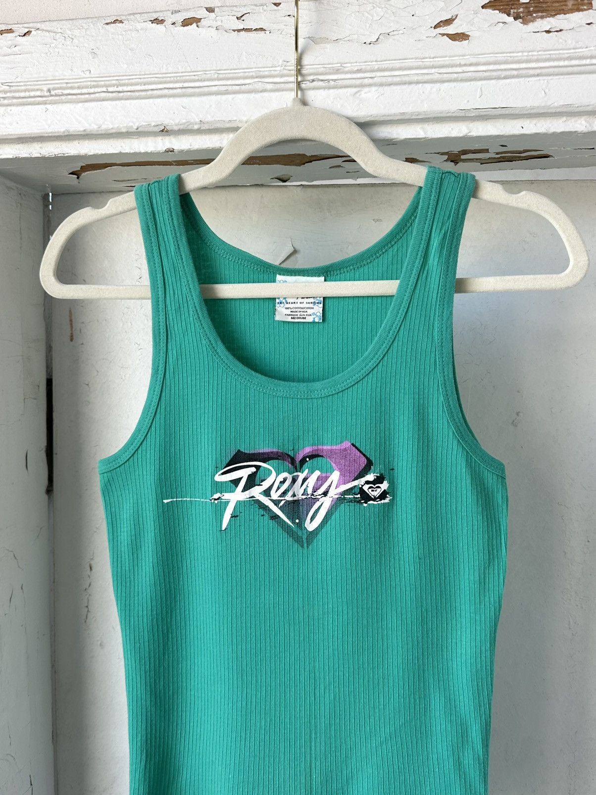 Beauty Beast × If Six Was Nine × Vintage Vintage Roxy Made in USA Printed Tank Top Size M / US 6-8 / IT 42-44 - 2 Thumbnail