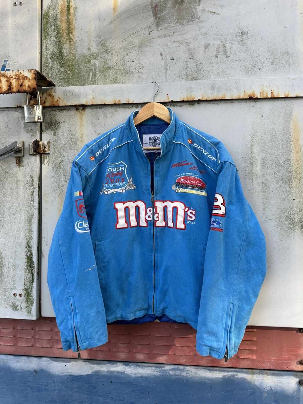 NASCAR 👹Vintage NASCAR M&Ms MATT KENSETH Bomber Jacket Size US M / EU 48-50 / 2 - 1 Thumbnail