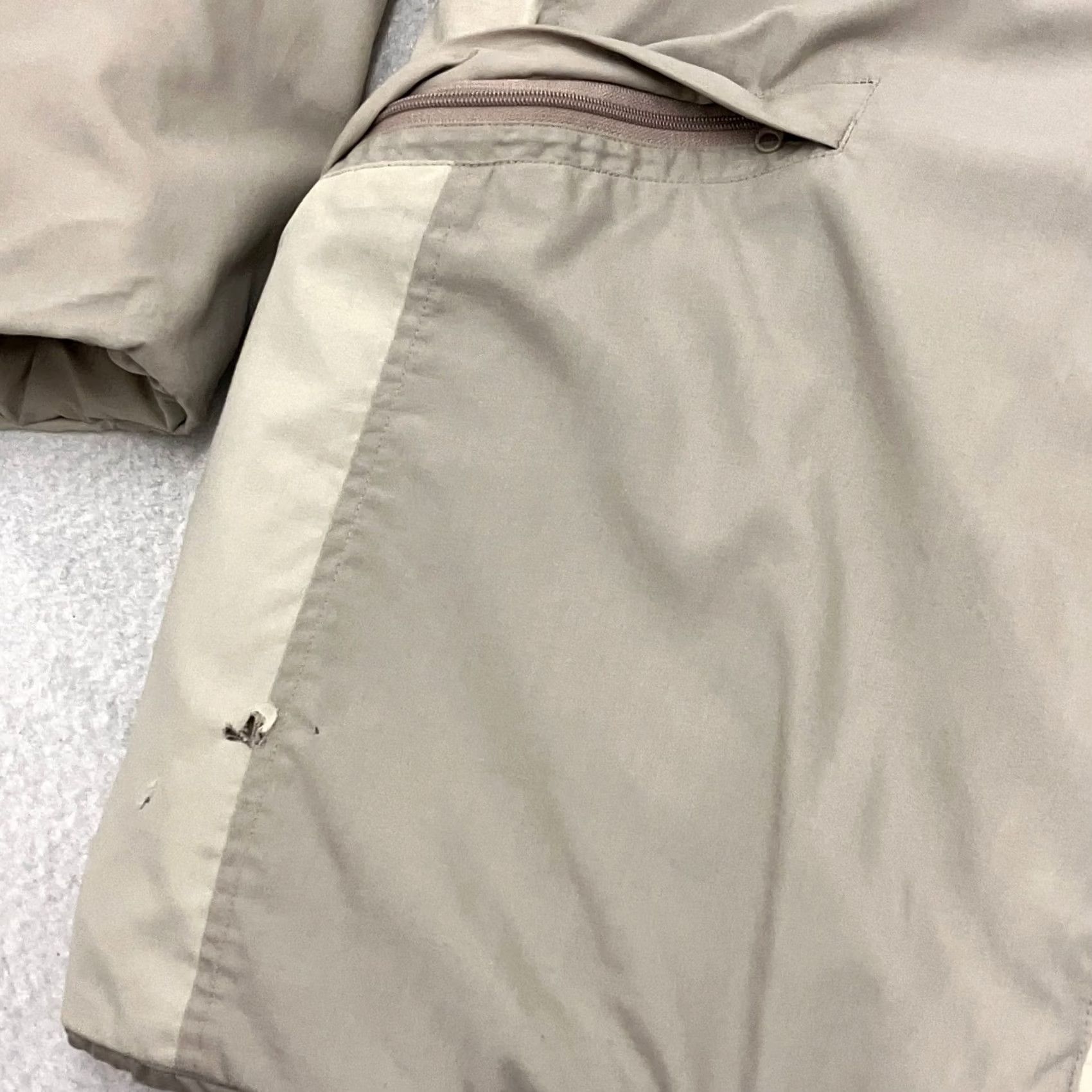 Nike VINTAGE Nike Jacket Mens Large Beige Hooded Full Zip Winter Coat Y2K Quilted Size US L / EU 52-54 / 3 - 4 Thumbnail