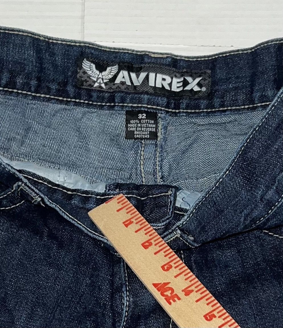 Avirex Vintage Avirex Jean Shorts Mens 32 Dark Blue Denim Y2k Baggy Size US 32 / EU 48 - 3 Thumbnail