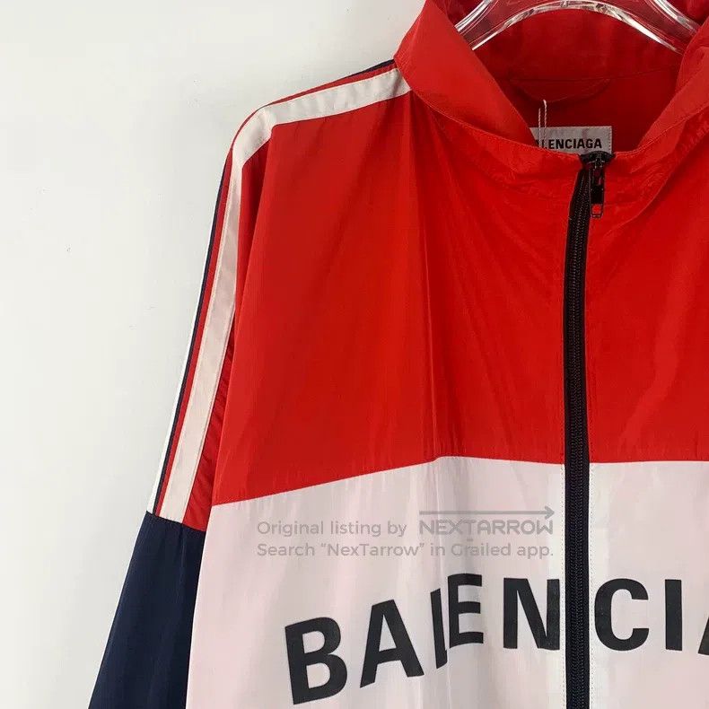 Balenciaga Balenciaga Color-Blocked Logo Letter Printed Stand Collar Size XXS / US 00 / IT 34 - 3 Thumbnail