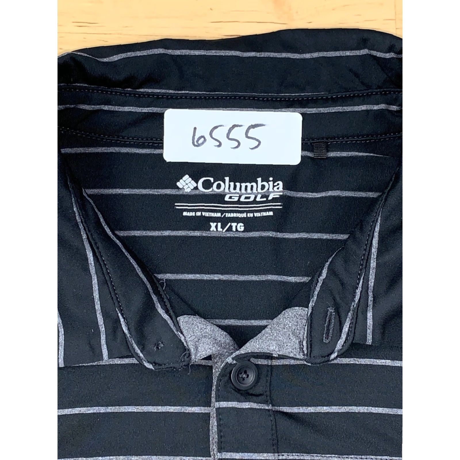 Vintage Columbia Polo Shirt XL Short Sleeve Black Gray Stretch Performance Golf Men's Modern Athletic Regular Size XL Polo Shirt Size US XL / EU 56 / 4 - 3 Thumbnail