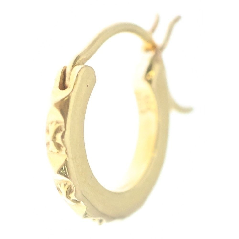 Chrome Hearts CHROME HEARTS 22K TFP HOOP Earring Gold Size ONE SIZE - 1 Thumbnail