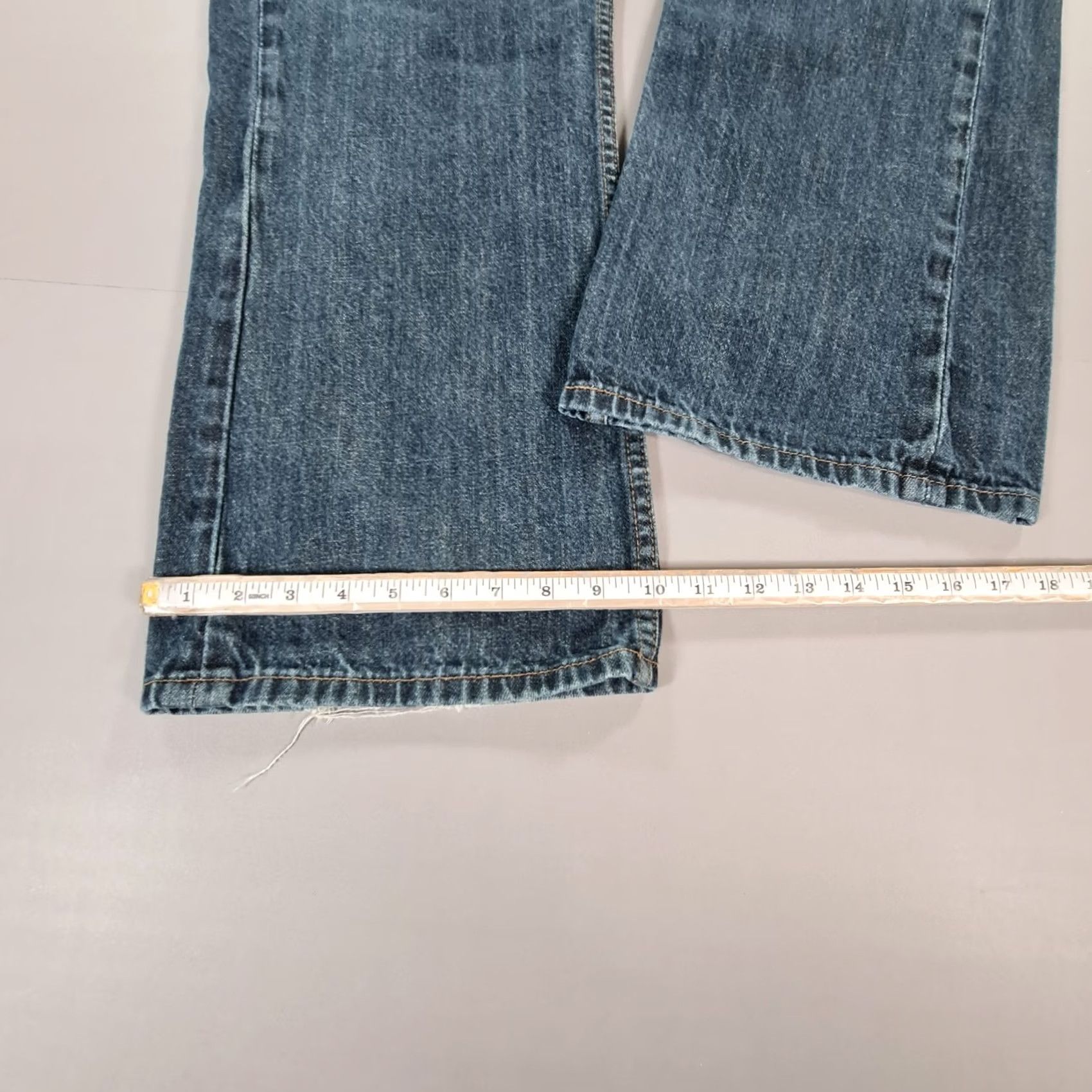 Levi's Levis 527 Jeans Mens Bootcut W42 L30 Blue Denim Zip Fly 5-Pocket Regular Fit Hamilton City USA Modern Vintage: No Size US 42 / EU 58 - 5 Thumbnail