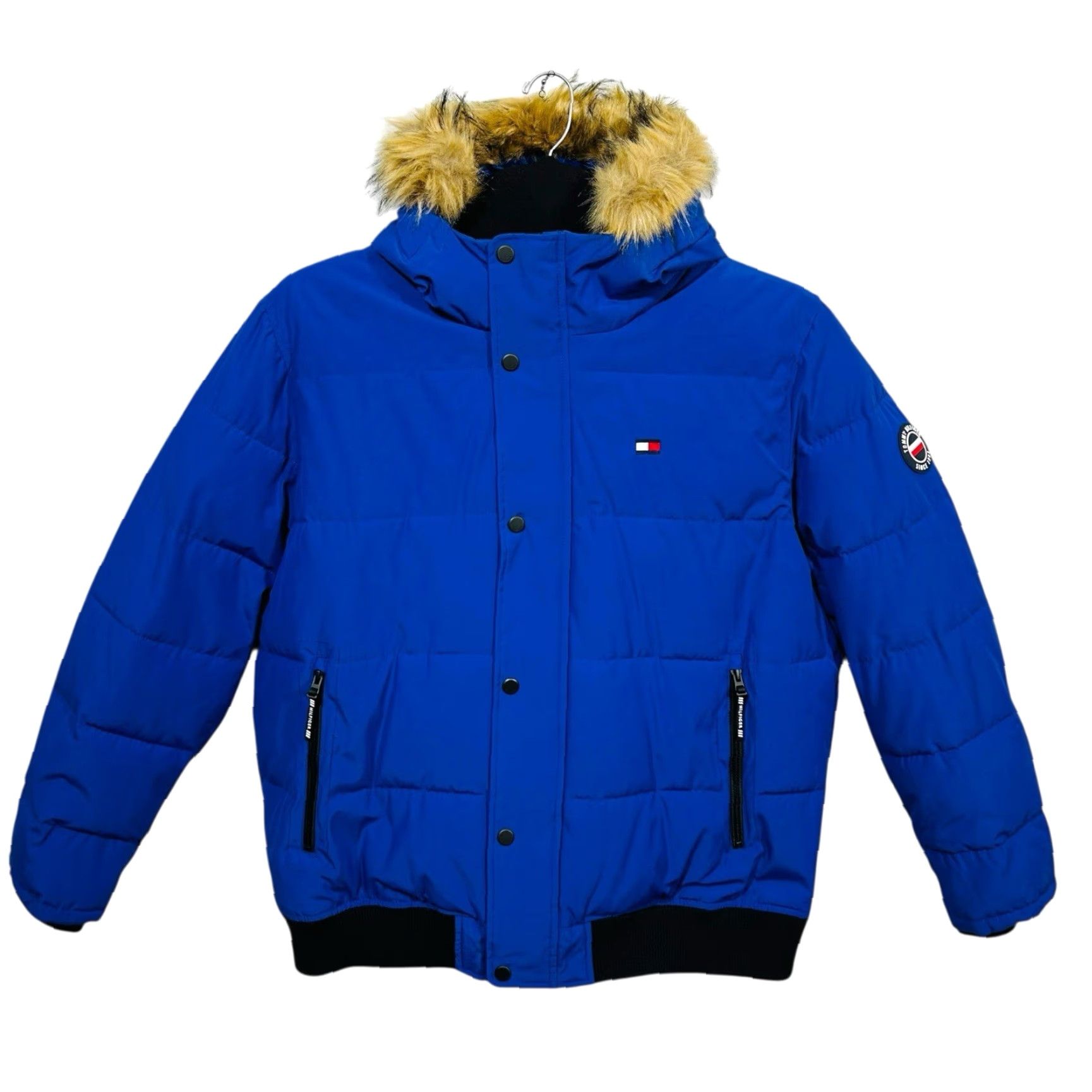 Tommy Hilfiger Tommy Hilfiger Mens Arctic Cloth Quilted Bomber Jacket XXL Atlantis Blue Size US XXL / EU 58 / 5 - 3 Thumbnail